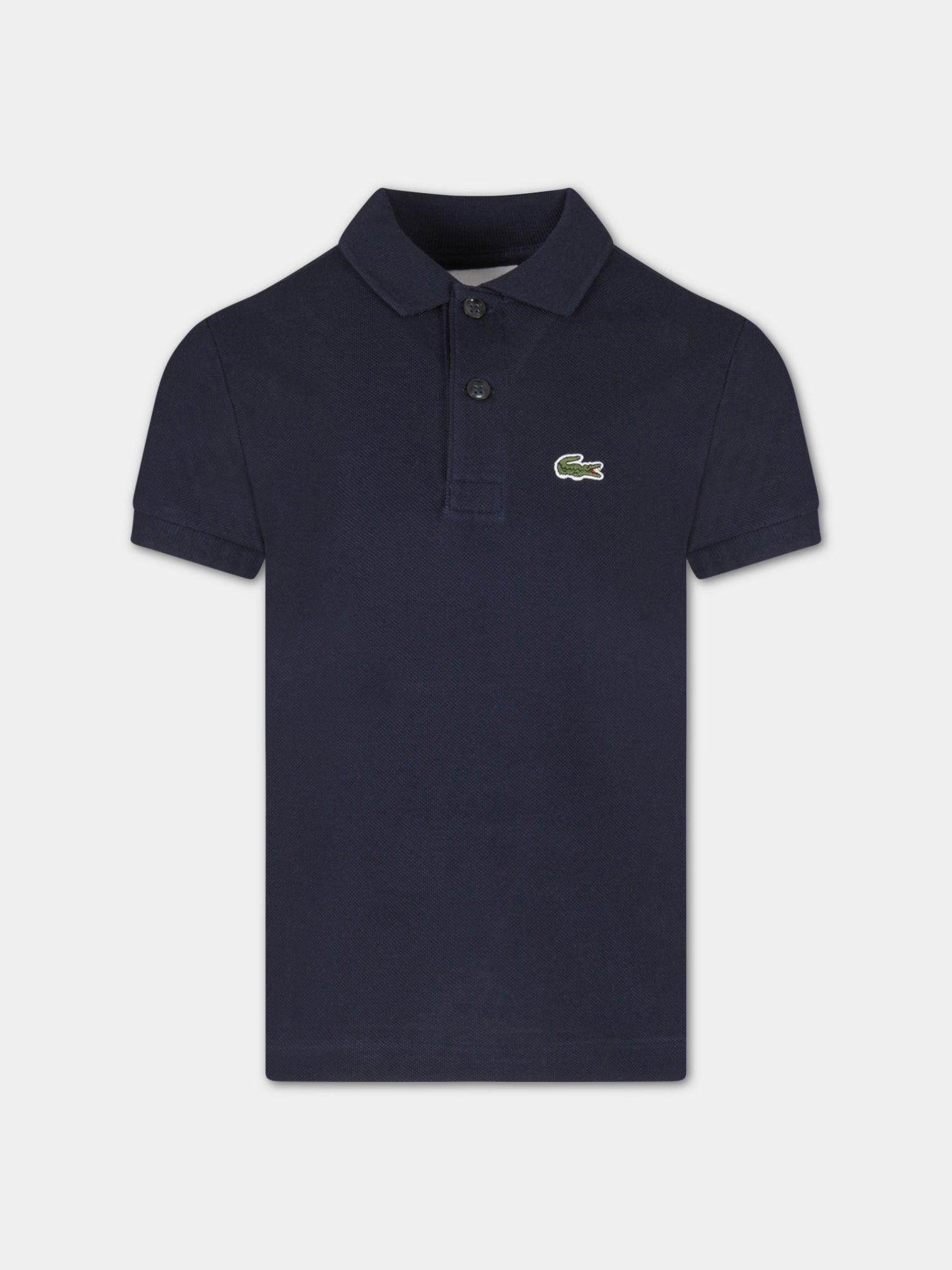 Polo blu per bambino con coccodrillo,Lacoste,PJ2909 00 166