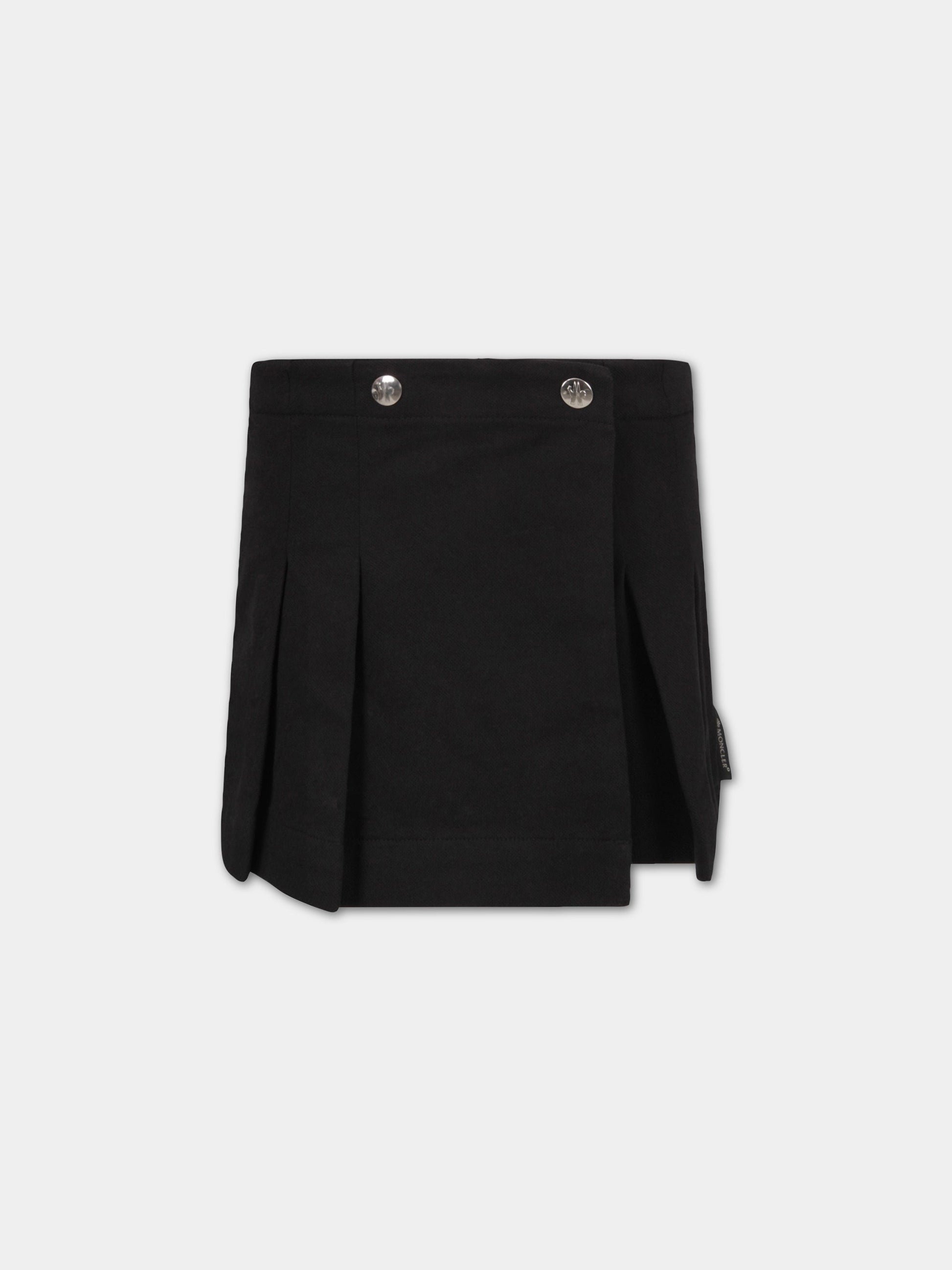 Short nero per bambina,Moncler Kids,8H71610 8496F 999