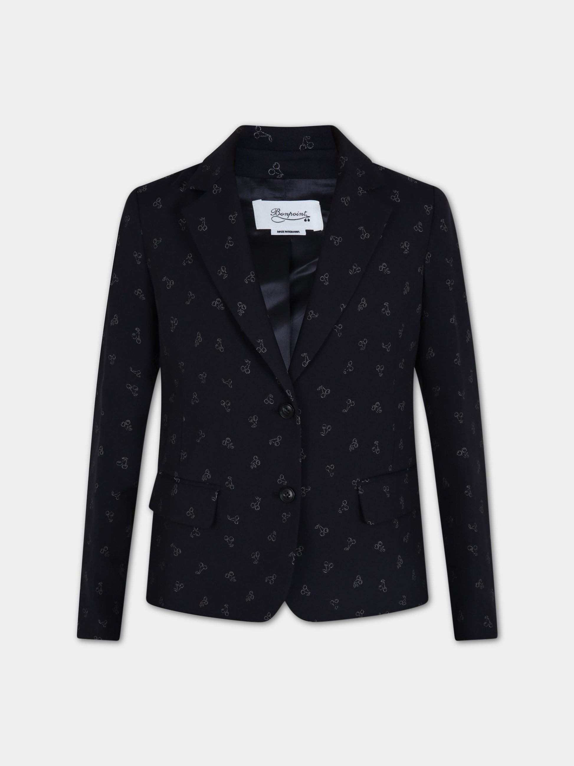 Giacca blu per donna con ciliegie,Bonpoint,H20JANETY 970