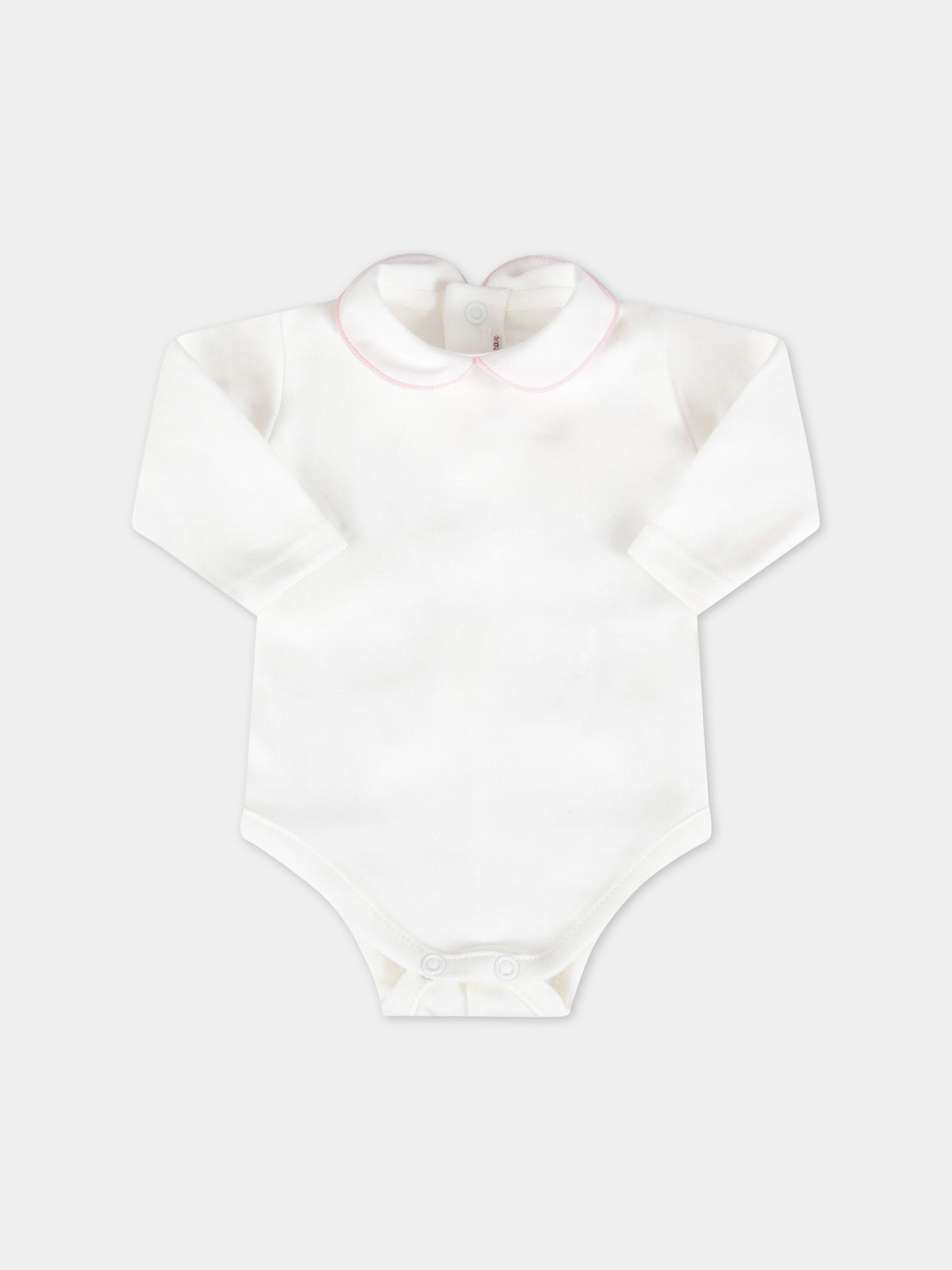 Body avorio per neonata,Little Bear,1029 LATTE/CICLAMINO