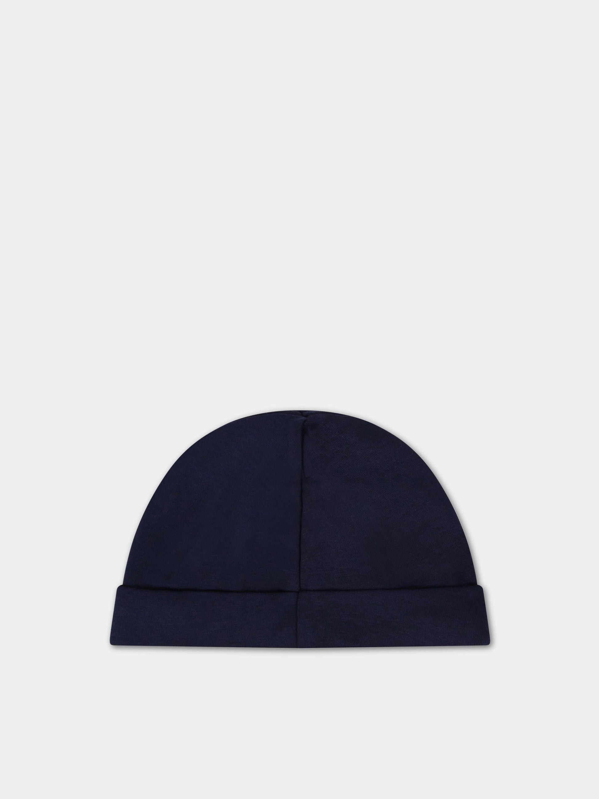 Cappello blu per neonato con iconico cavallino,Ralph Lauren Kids,552454003