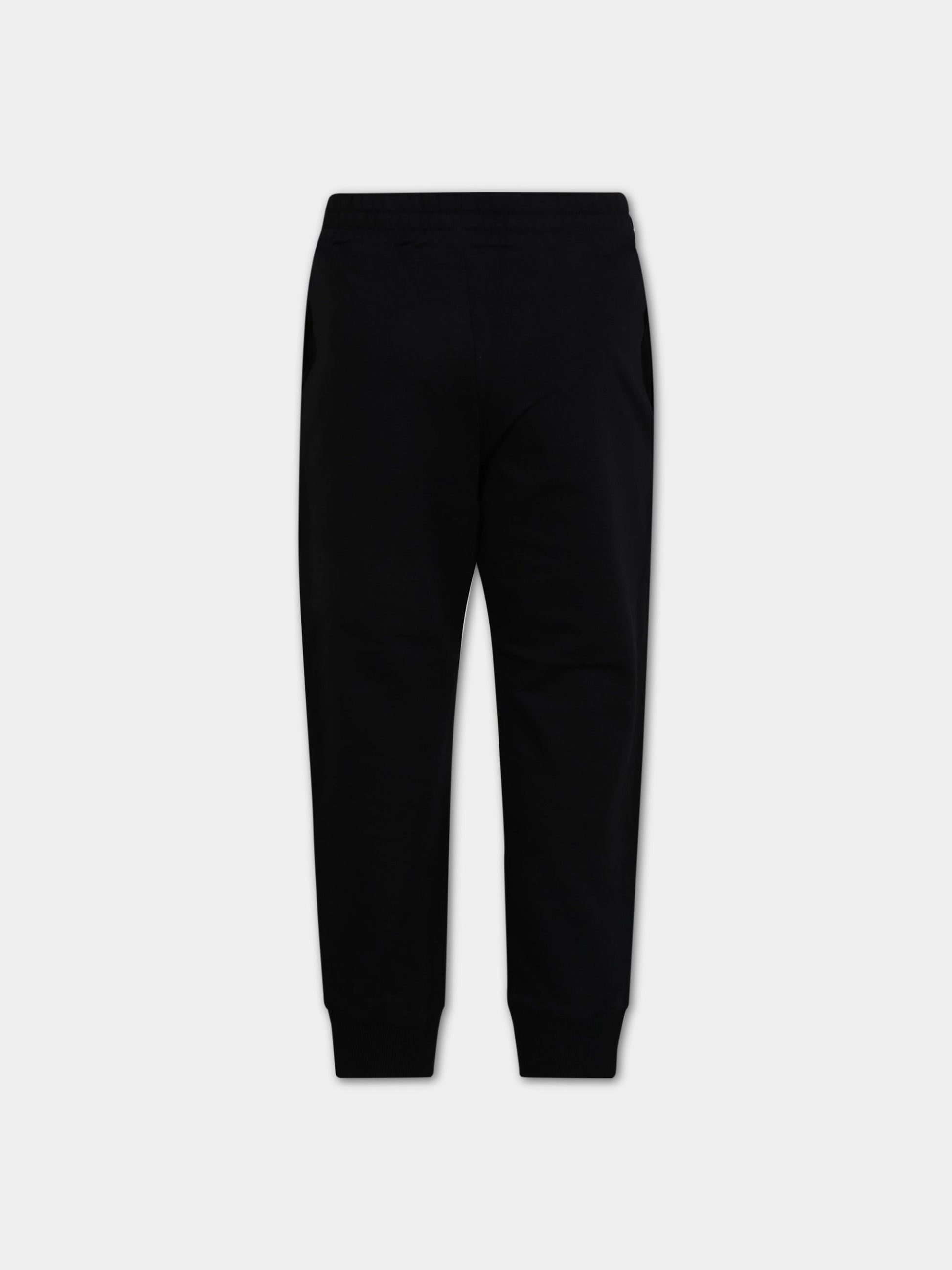 Pantalone nero per bambini con logo,Balmain Kids,6L6627 LC930