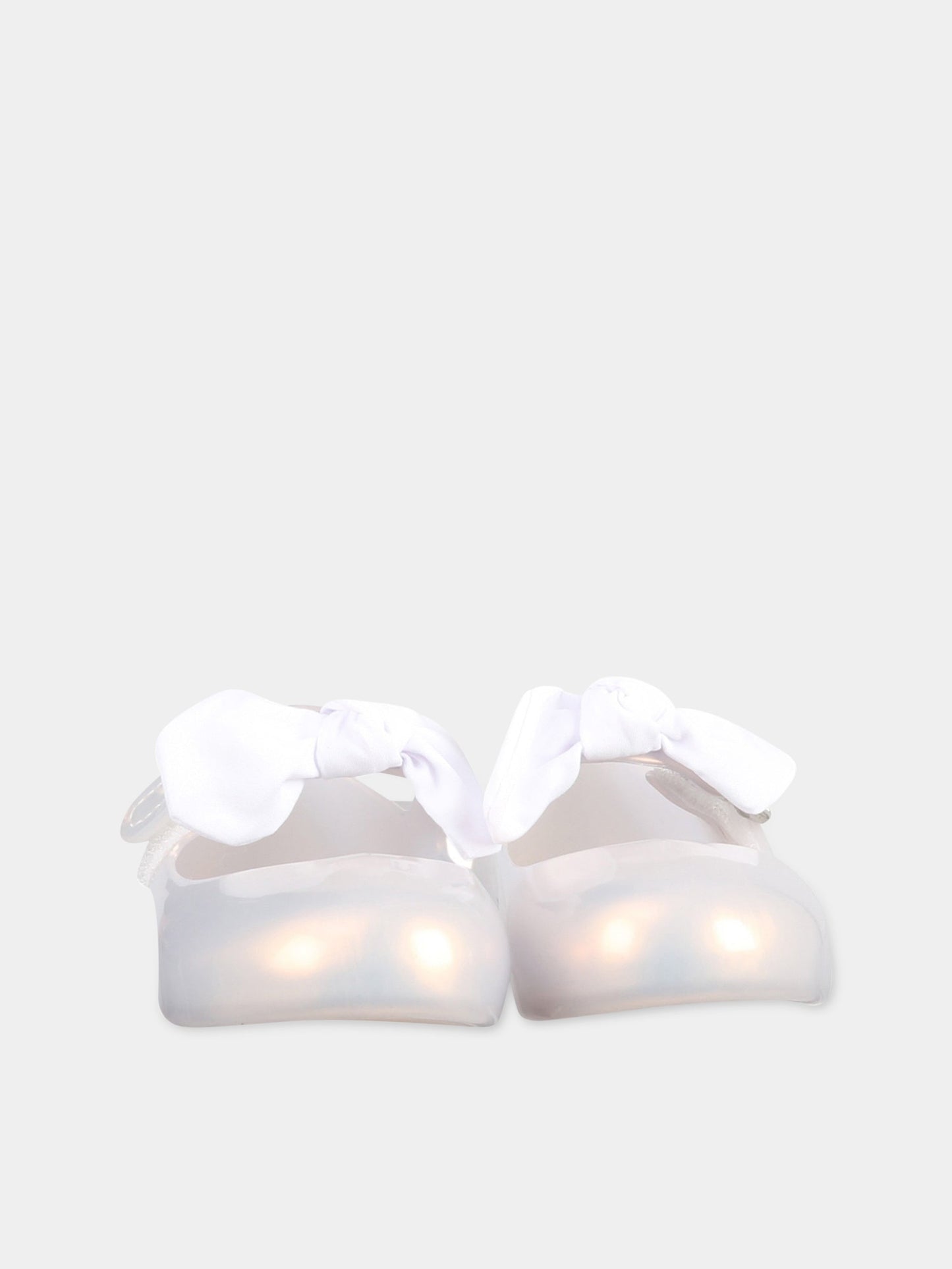Ballerine bianche per bambina con fiocco,Mini Melissa,33348-53464-06411