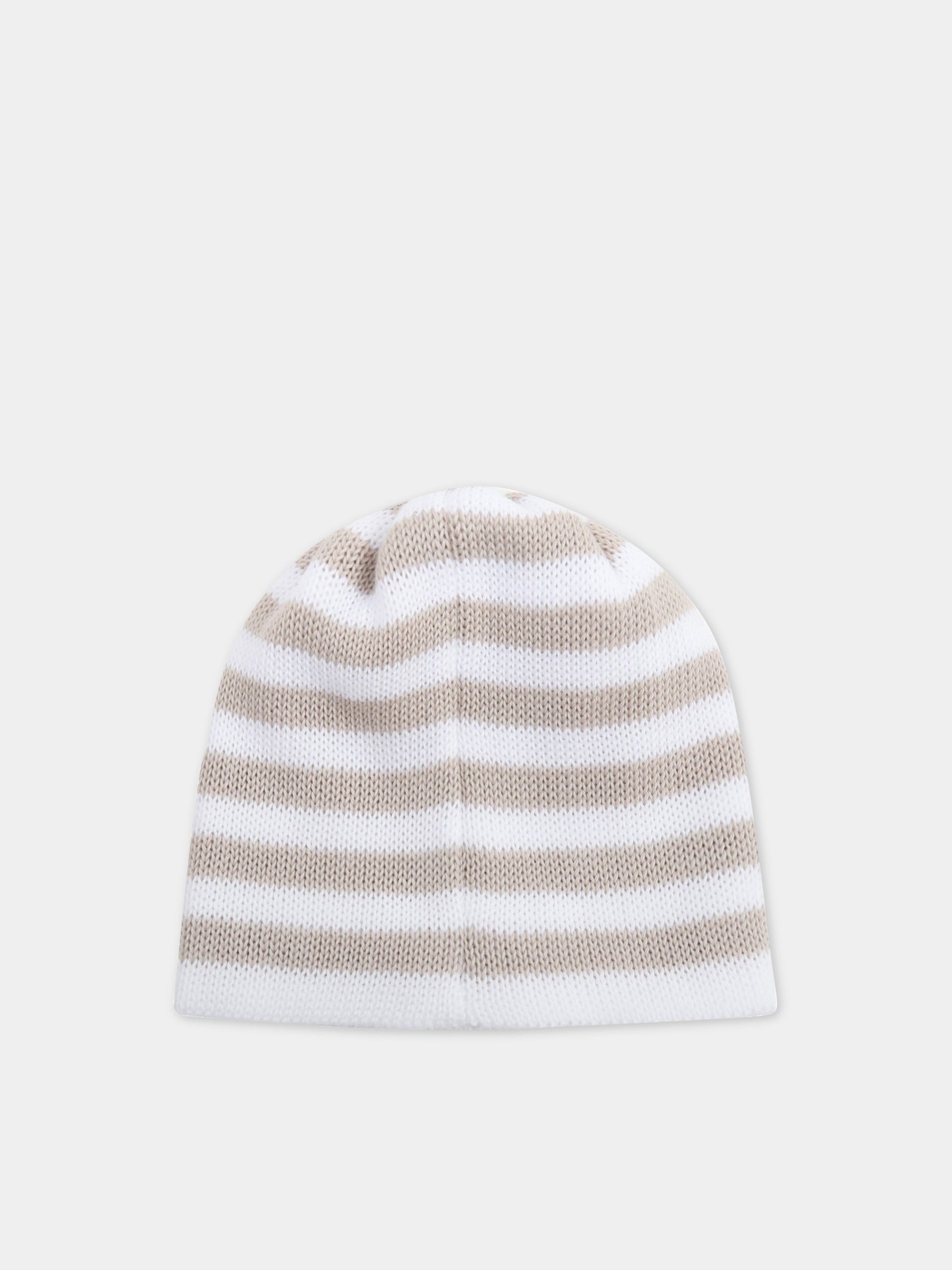 Cappello bianco per neonati,Little Bear,2118 BIANCO/CORDA