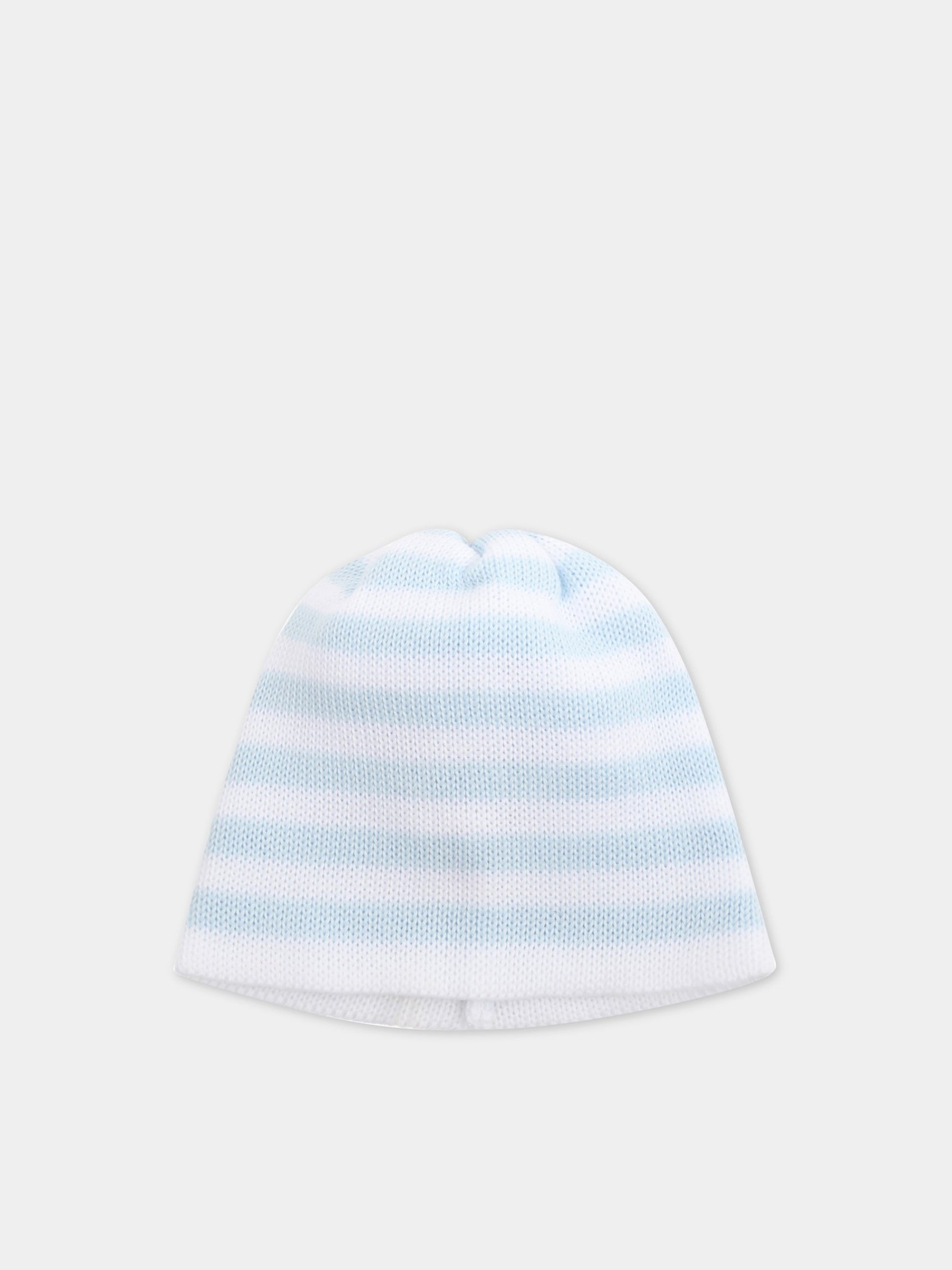 Cappello bianco per neonato,Little Bear,2118 BIANCO/CIELO