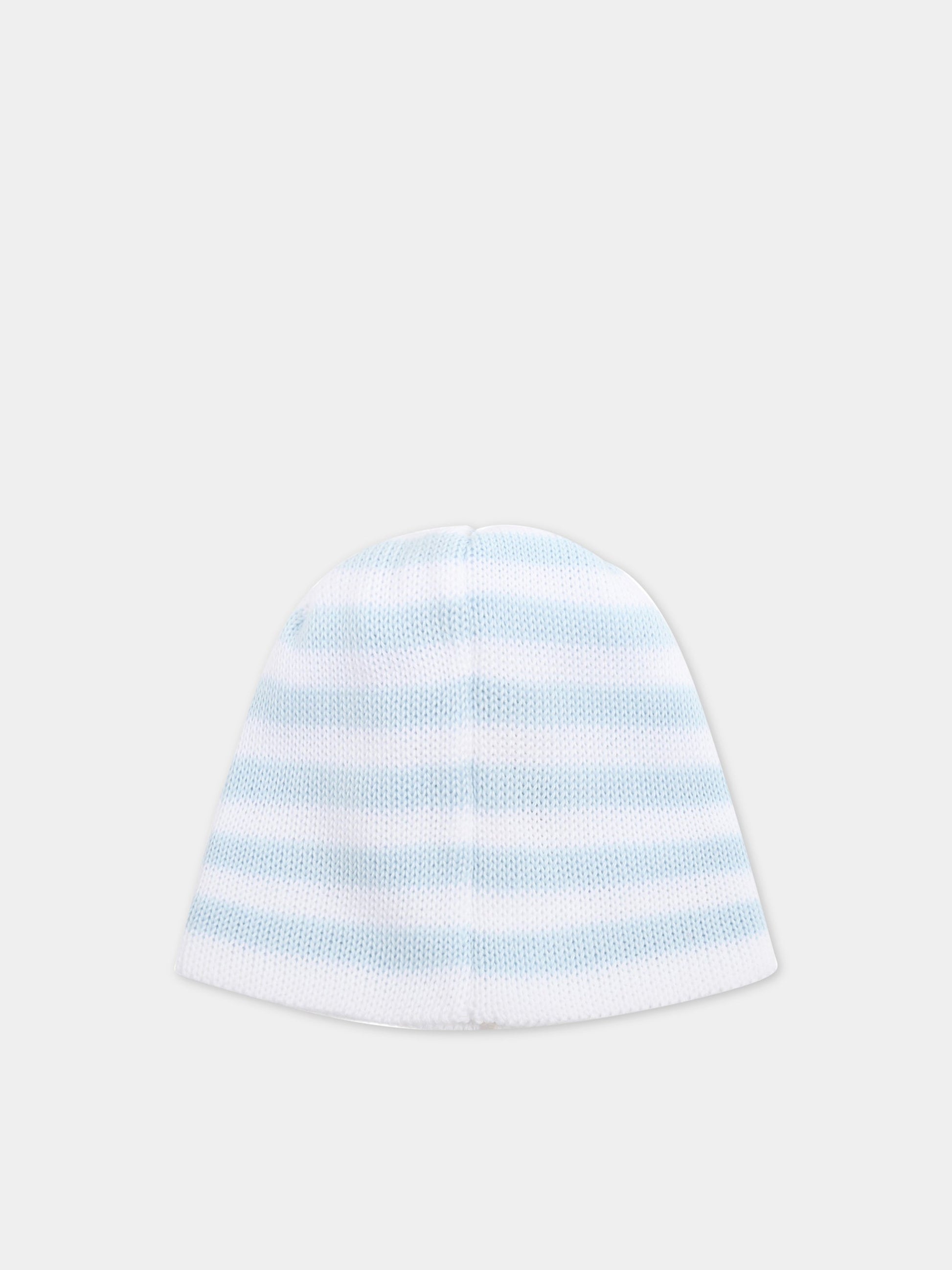 Cappello bianco per neonato,Little Bear,2118 BIANCO/CIELO