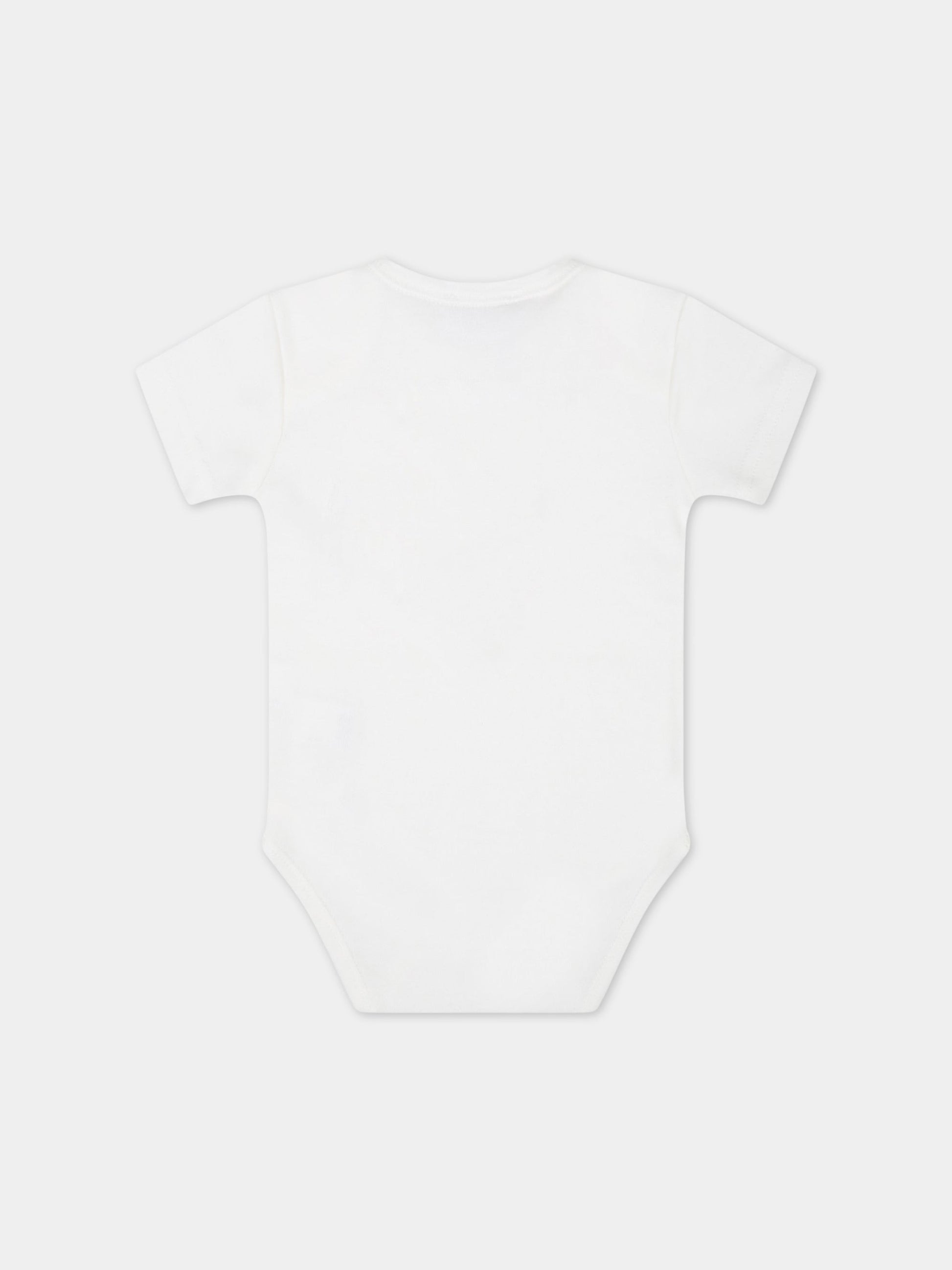 Body avorio per neonati con logo,La Perla,44667 KO
