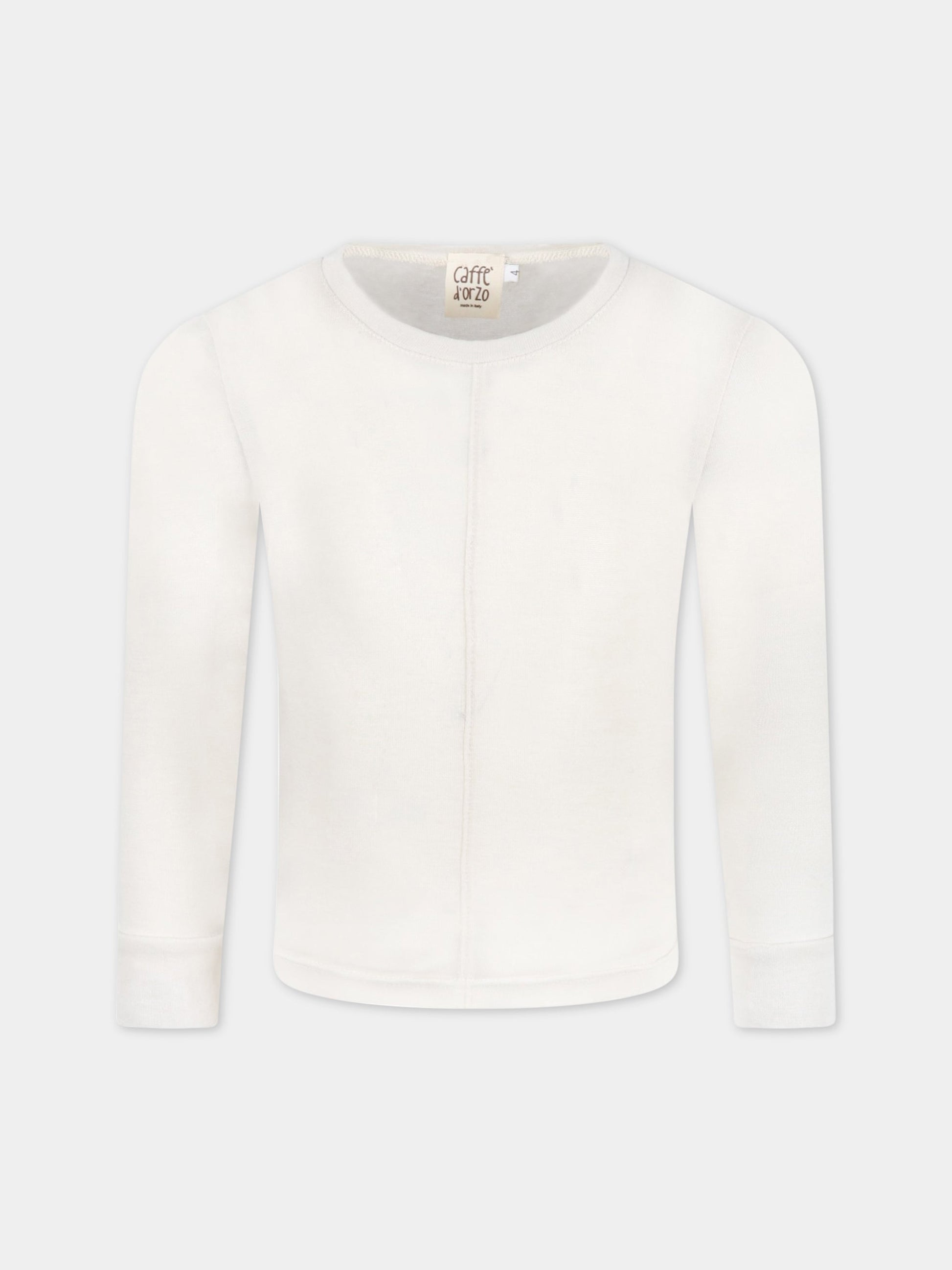 T-shirt  Eliana  avorio per bambina,Caffe' D'orzo,ELIANA BURRO