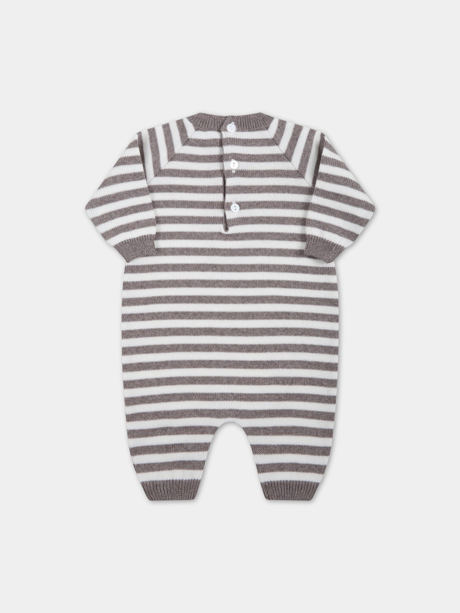 Tutina multicolor per neonati,Little Bear,3101 TORTORA/LATTE