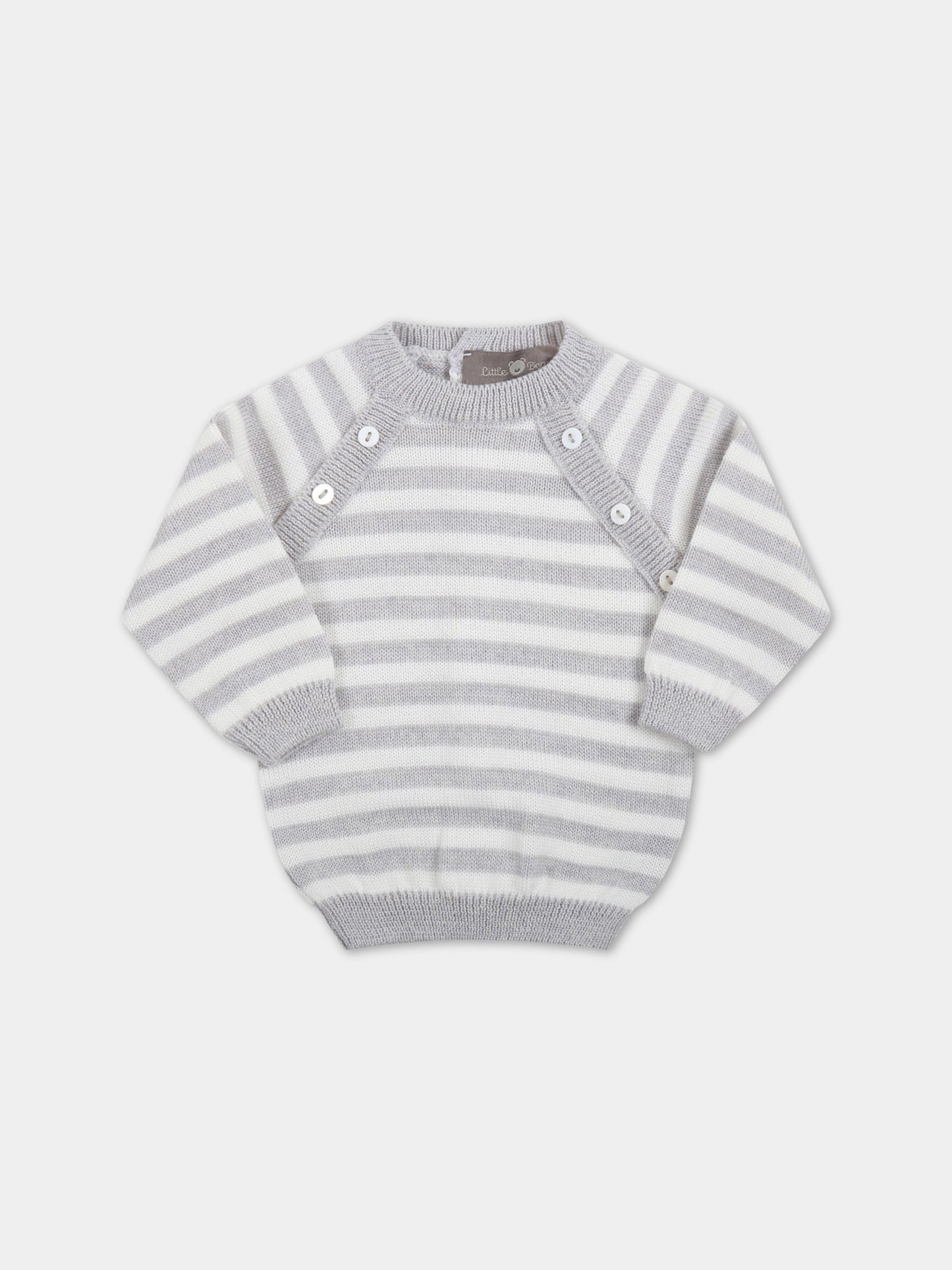 Completo multicolor per neoanto,Little Bear,3102 GRIGIO/LATTE