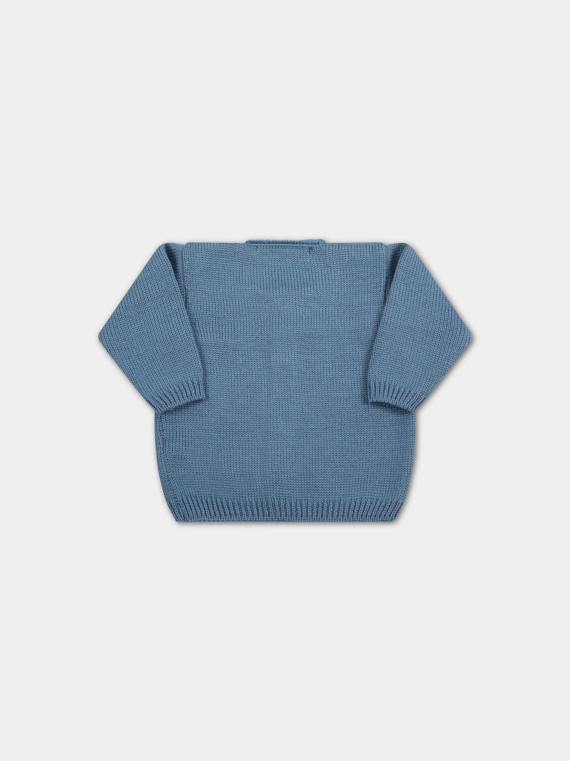 Cardigan celeste per neonato,Little Bear,3005 OTTANIO