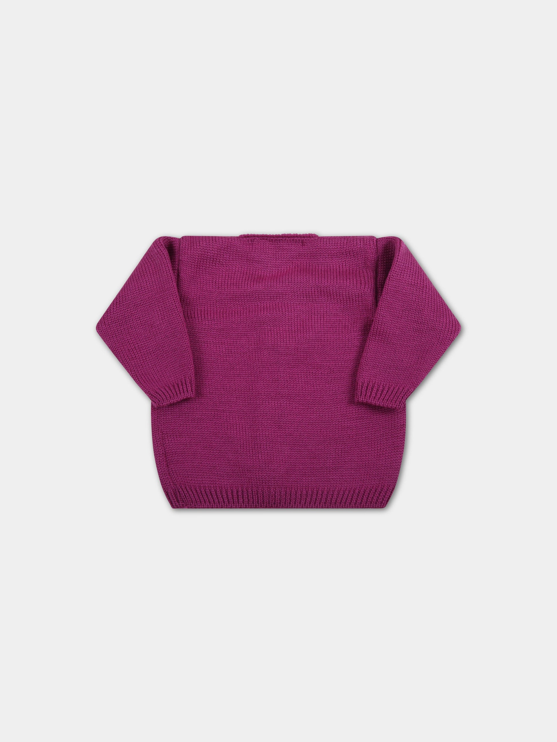 Cardigan prugna per neonata,Little Bear,3005 PRUGNA