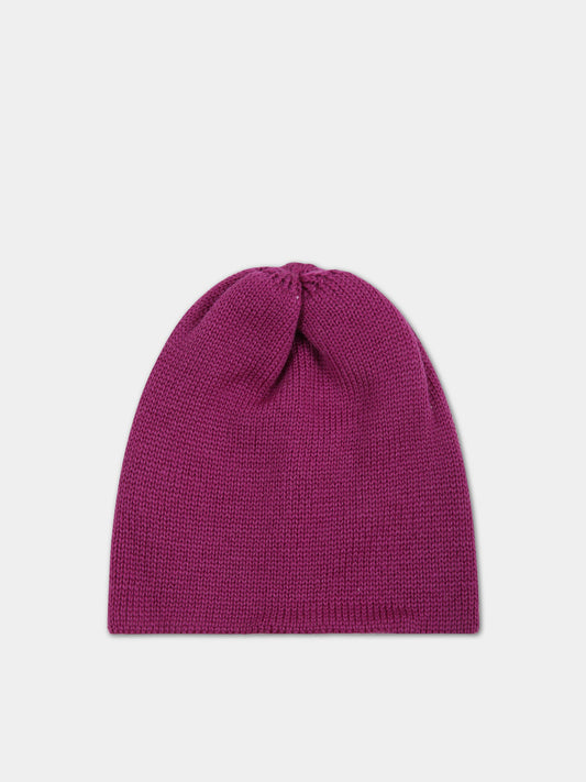 Cappello prugna per neonata,Little Bear,3143 PRUGNA/LATTE