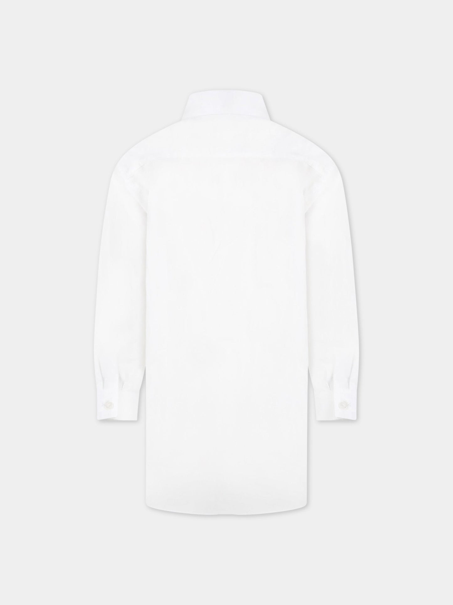 Camicia bianca per bambini con logo,Mm6 Maison Margiela,M60049 MM014 M6100