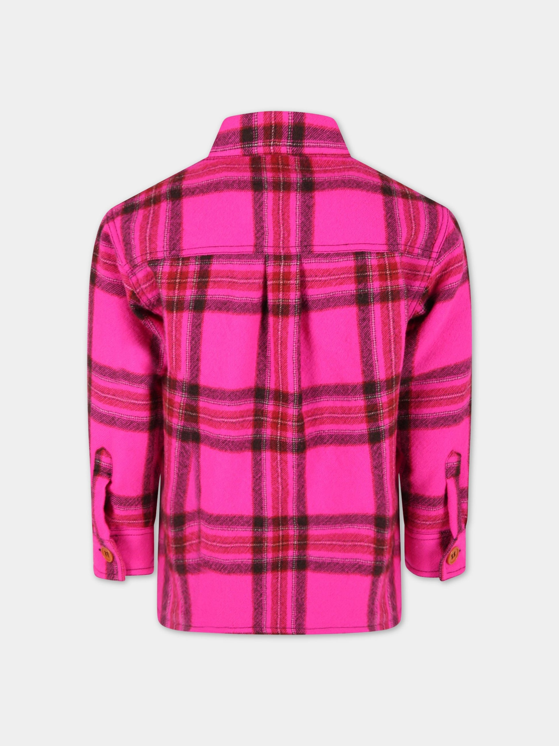 Camicia multicolor per bambina con checks,Philosophy,PJGC19 LA74 YPUNI C000