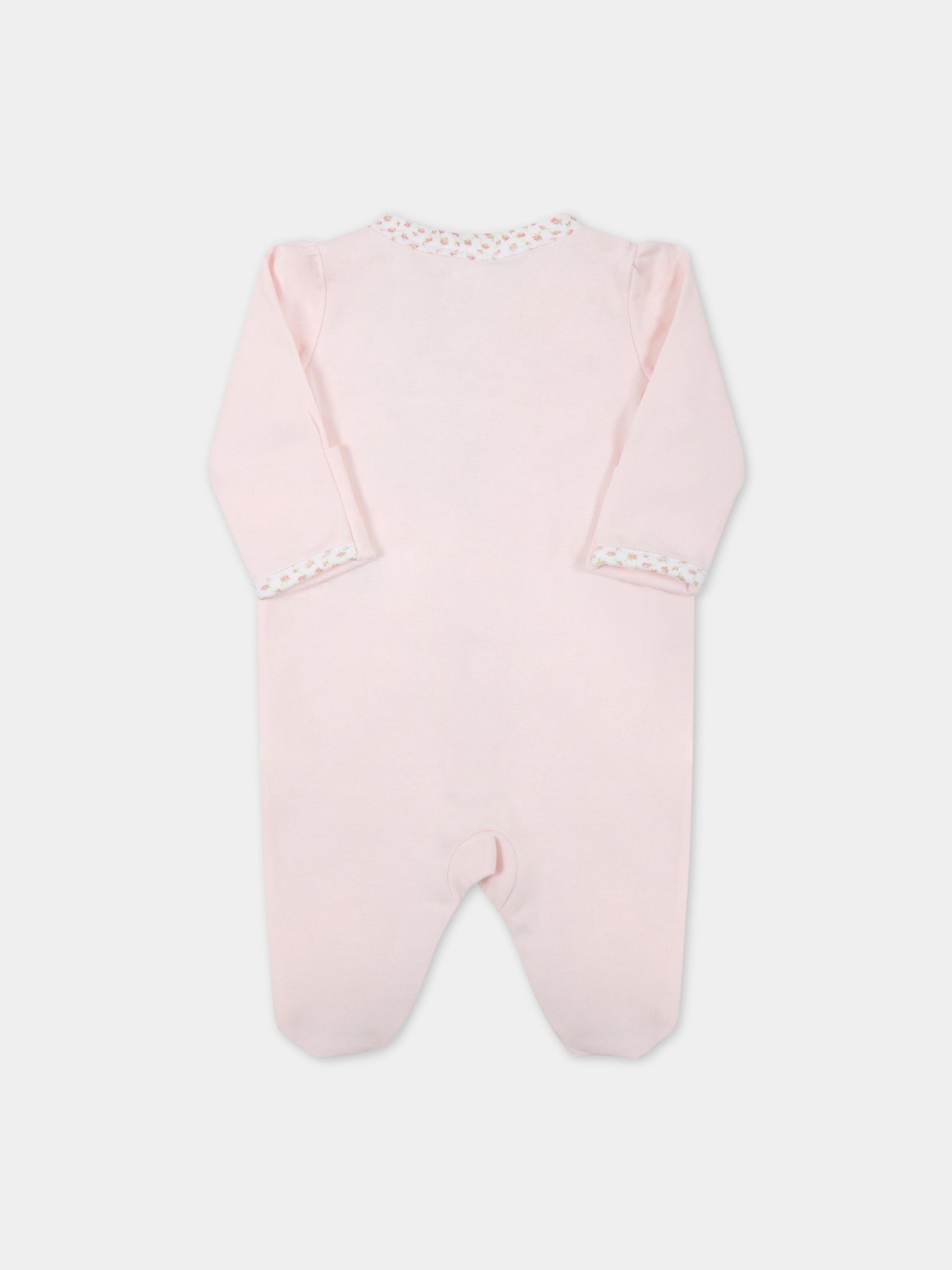 Tutina rosa per neonata con rose,Ralph Lauren Kids,552471001