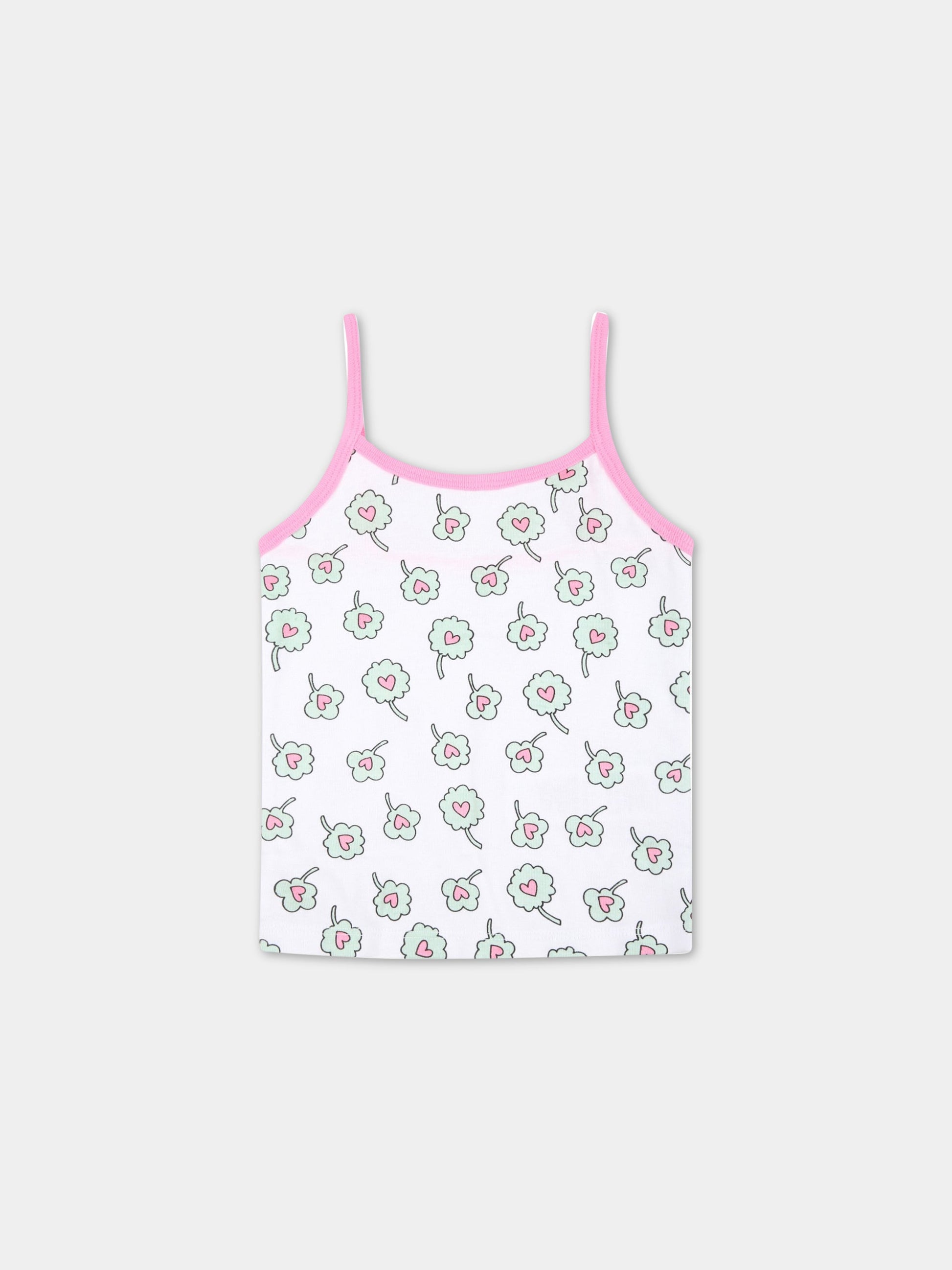 Set multicolor per bambina con fiori multicolor,Stella Mccartney Kids,601175 SPJ59 G849