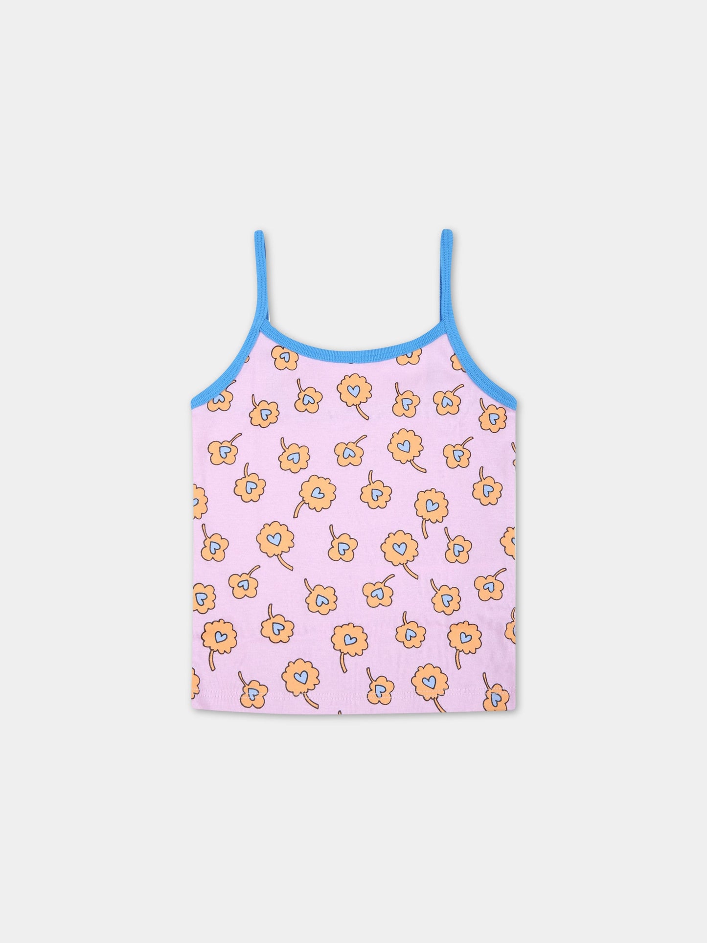 Set multicolor per bambina con fiori multicolor,Stella Mccartney Kids,601175 SPJ59 G849