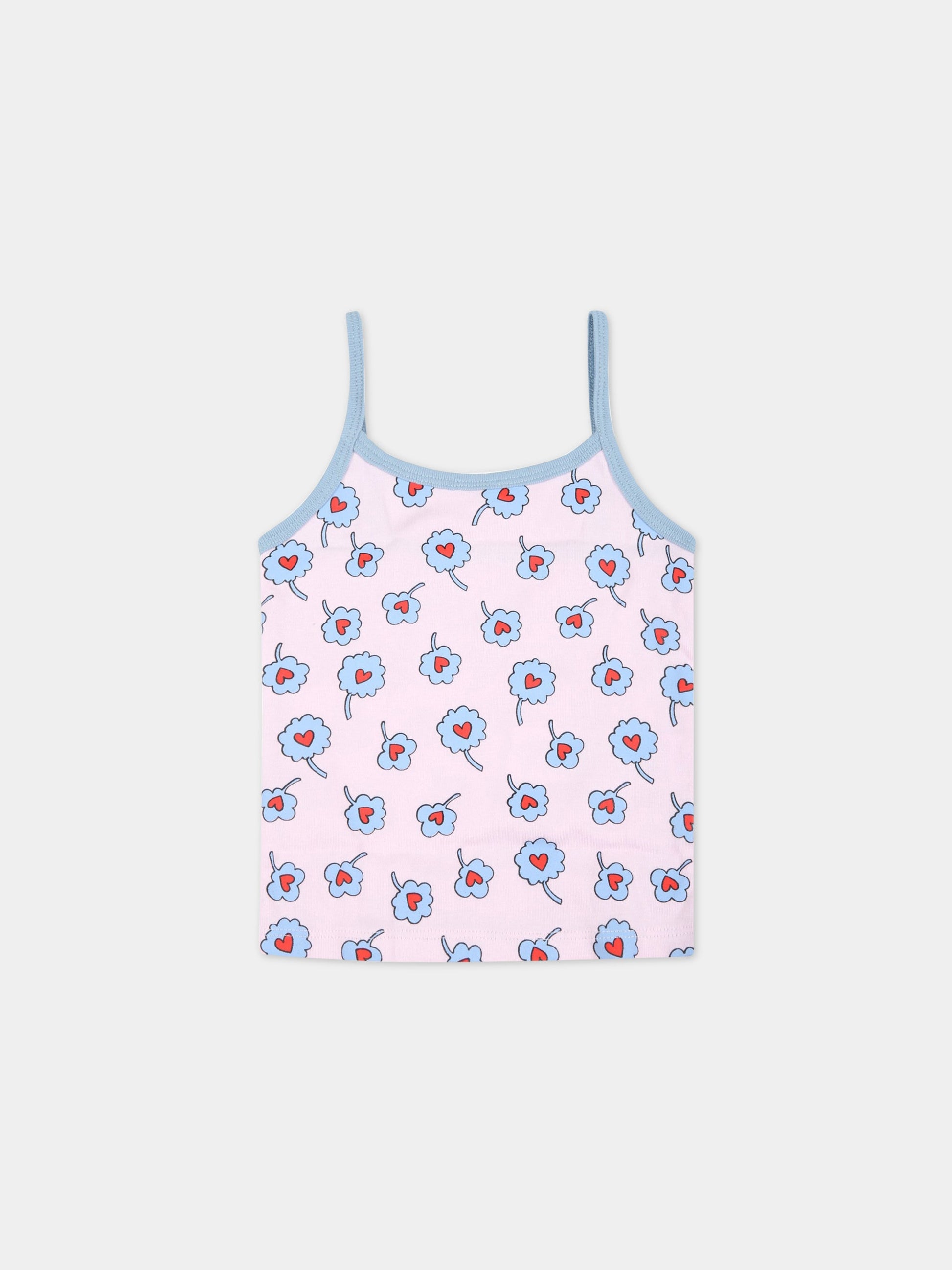 Set multicolor per bambina con fiori multicolor,Stella Mccartney Kids,601175 SPJ59 G849