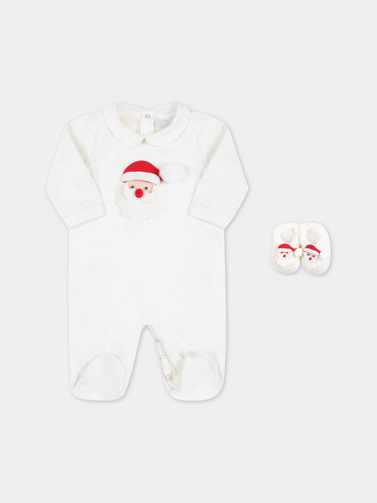 Set avorio per neonati con Babbo Natale,Story Loris,24233 YA2