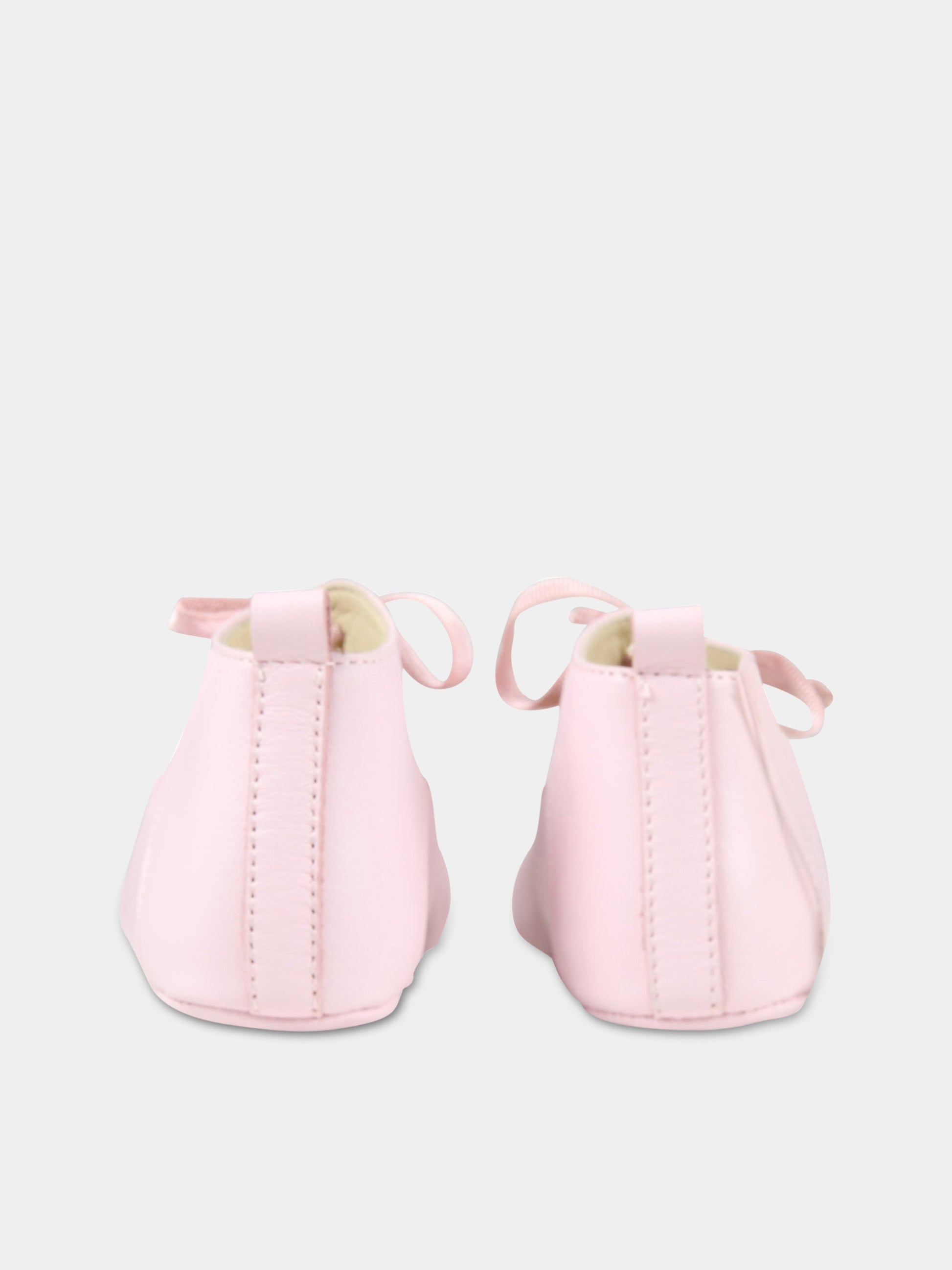 Ballerine rosa per neonata con FF karligraphy,Fendi Kids,BFR096 AHHK F0UH3