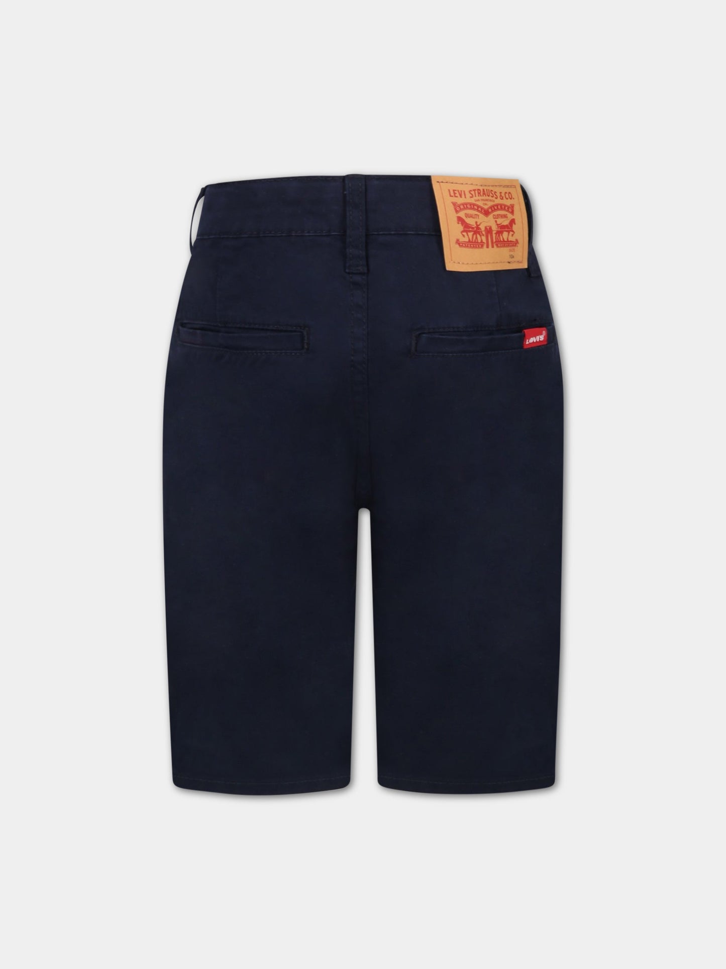 Bermuda blu per bambino con patch logato,Levi's Kids,LK8EC941/LK9EC941 U3K