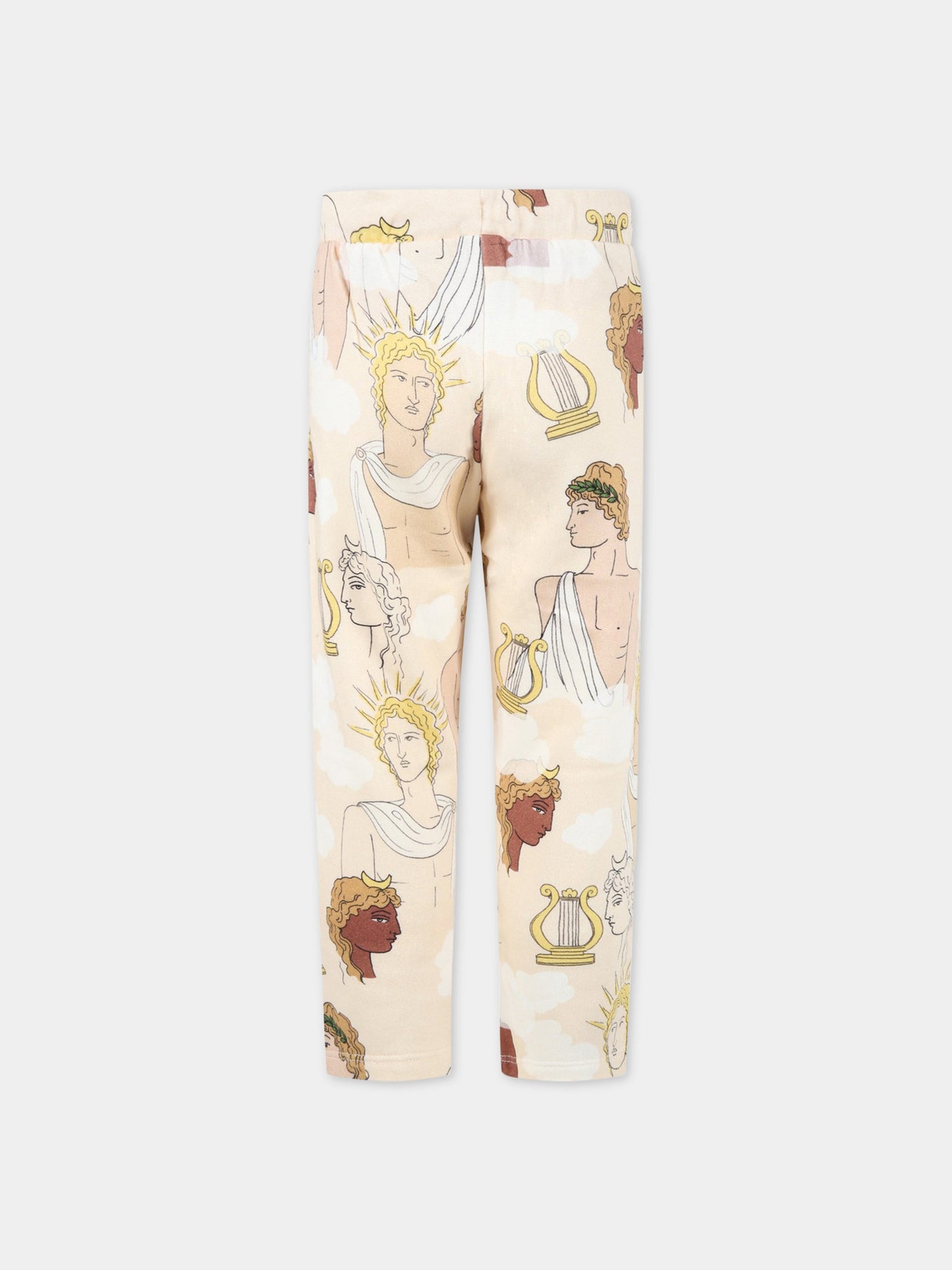 Pantaloni avorio per bambini con dei,Mini Rodini,2213012213