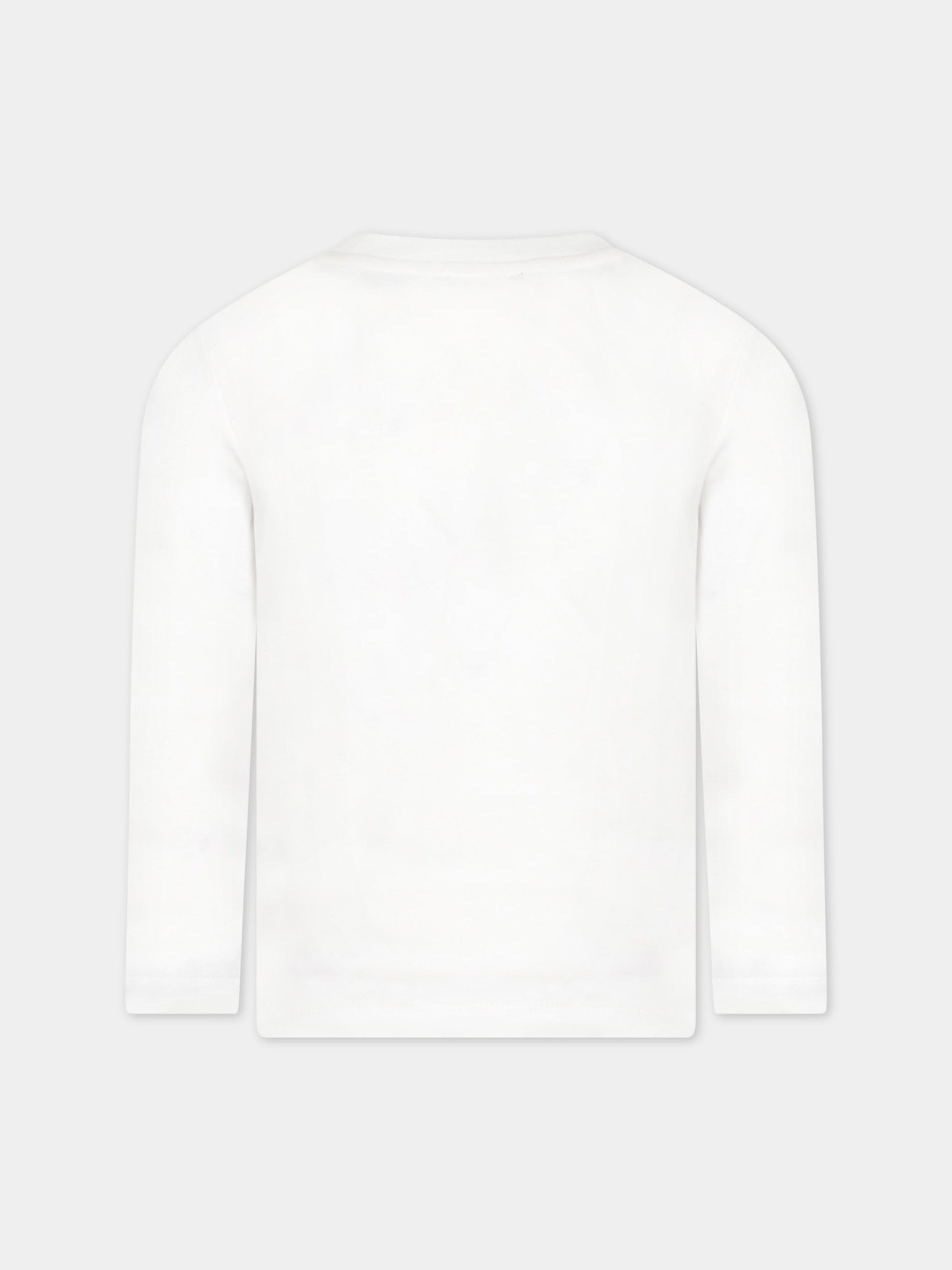 T-shirt bianca per bambino con logo,Australian,AS0375 002