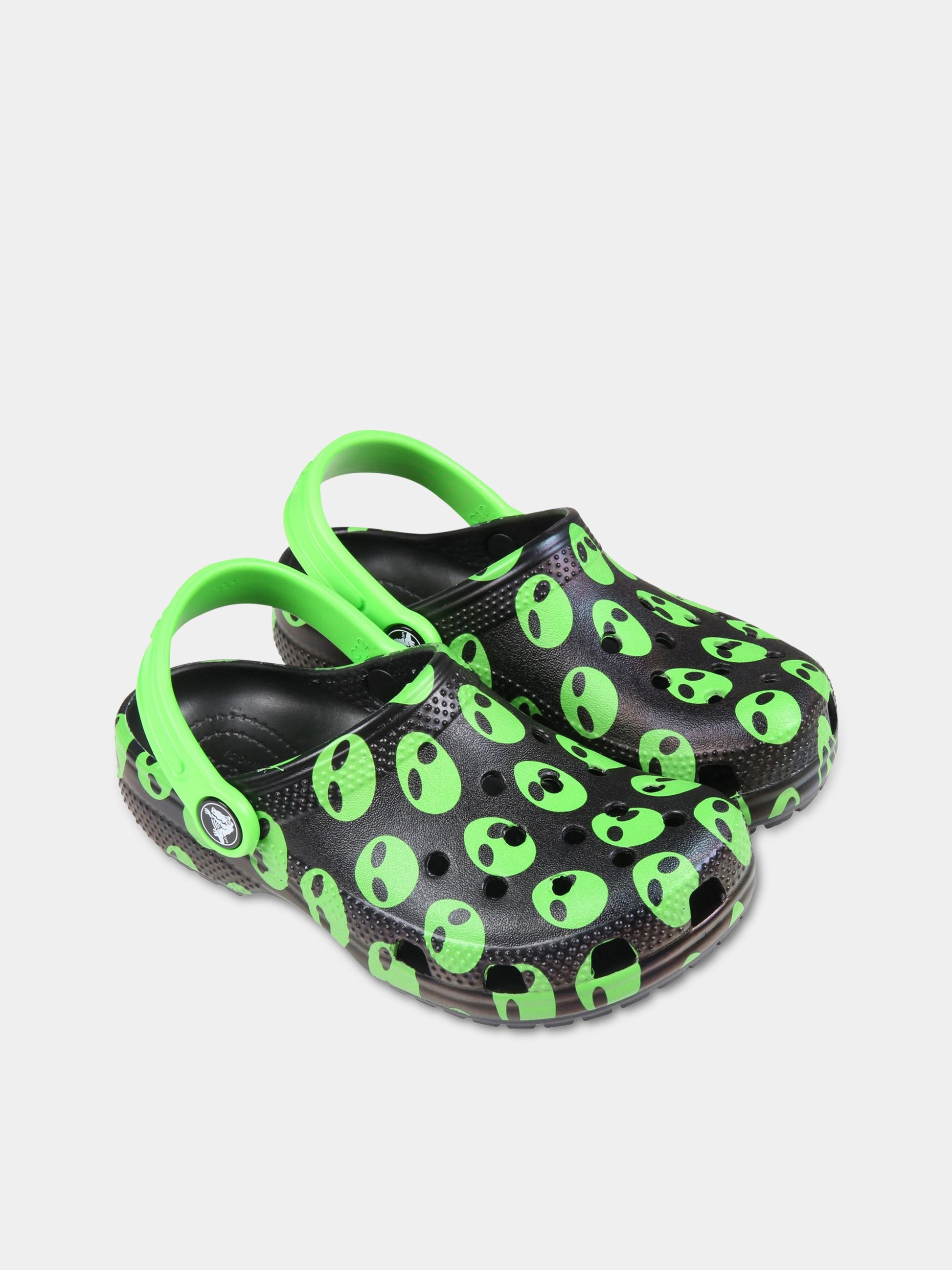 Sabot neri per bambino con alieni,Crocs,207599 O01