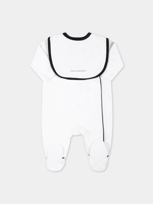 Set bianco per neonati con Choupette,Karl Lagerfeld Kids,Z98102 10B