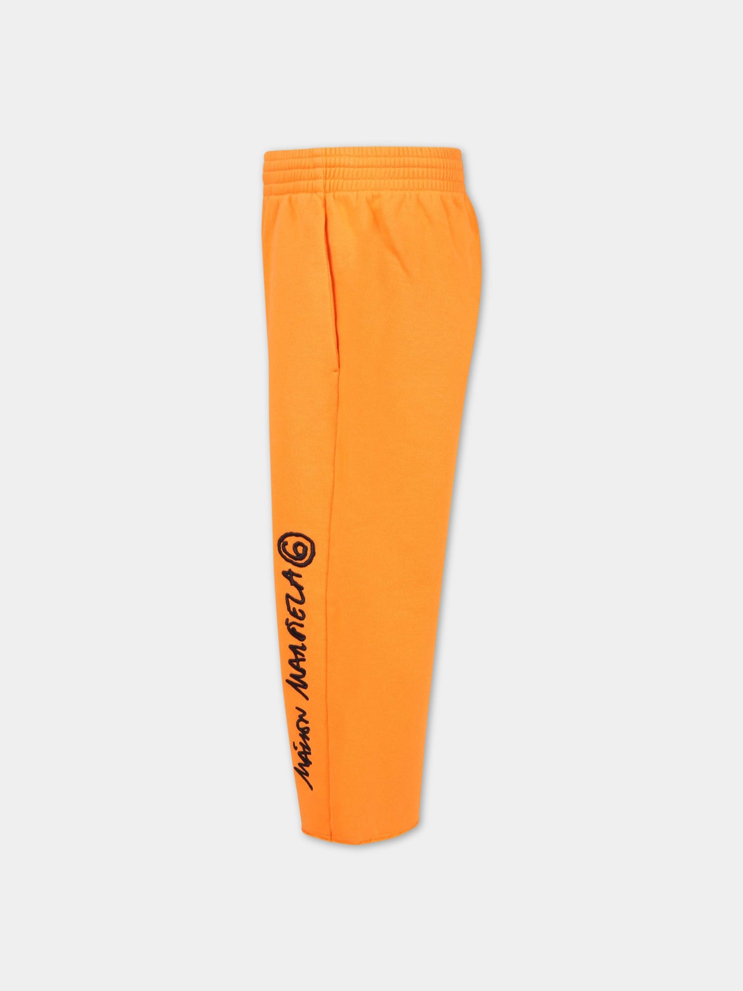 Pantalone arancione per bambina con iconico logo,Mm6 Maison Margiela,M60088 MM006 M6201