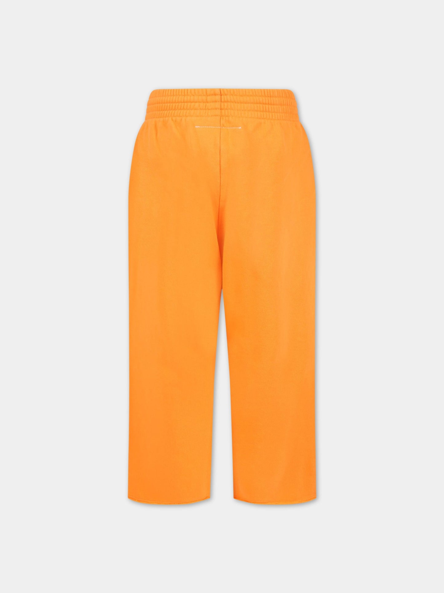 Pantalone arancione per bambina con iconico logo,Mm6 Maison Margiela,M60088 MM006 M6201