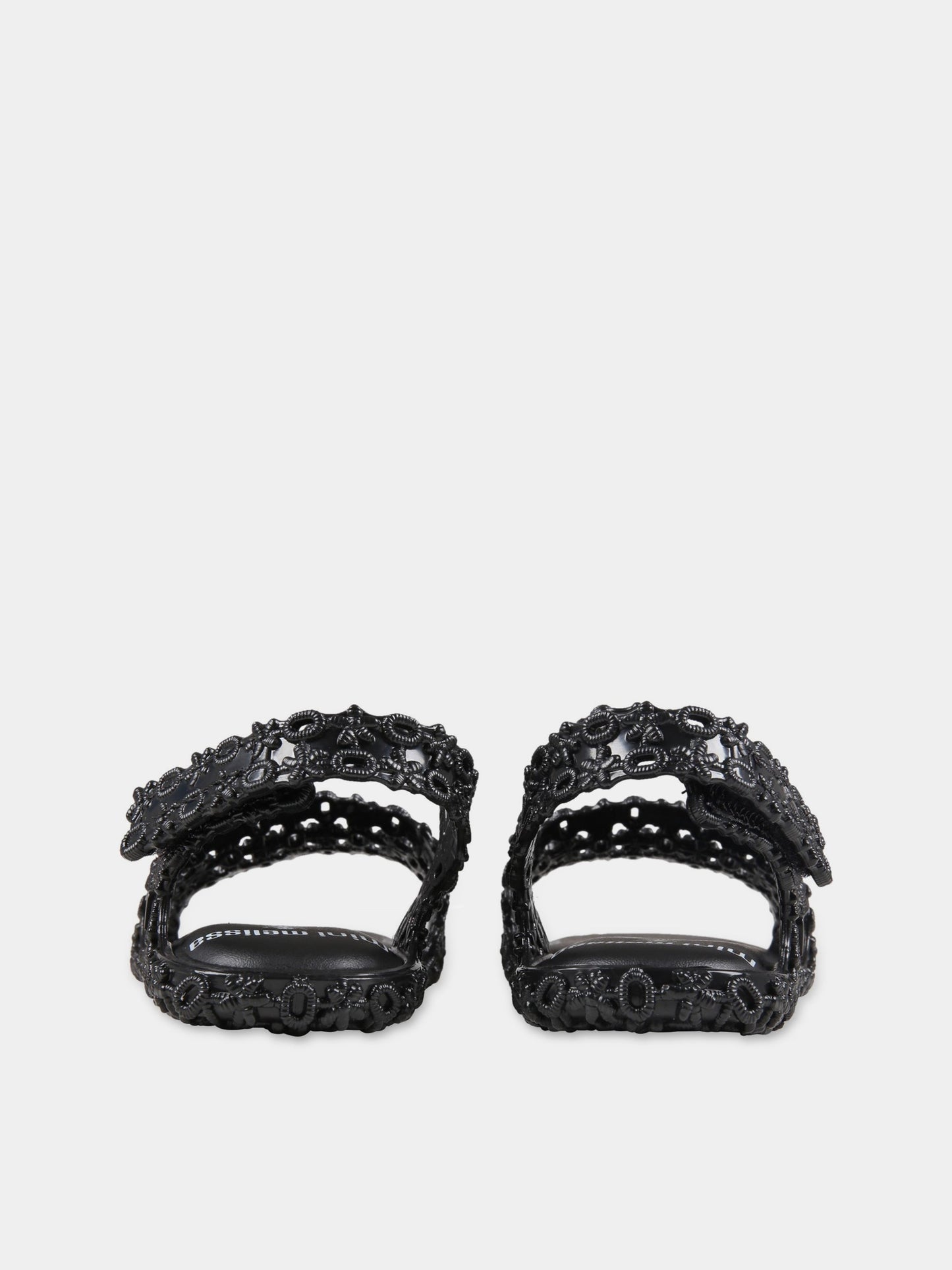 Sandali neri per bambina,Mini Melissa,33438 54143