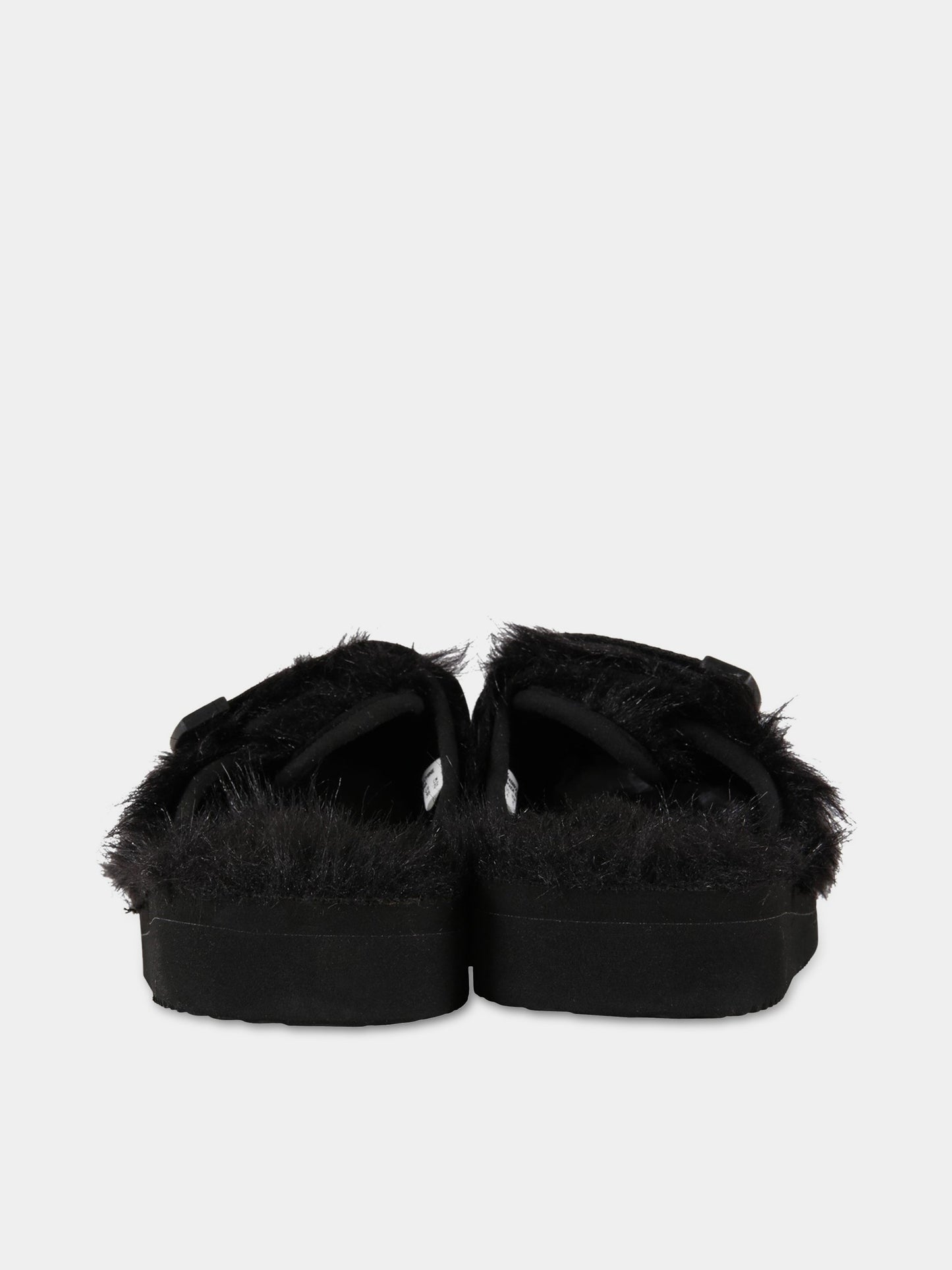 Sandali neri per bambini con logo,Suicoke,OG-072-2EU/ZAVO-2EU