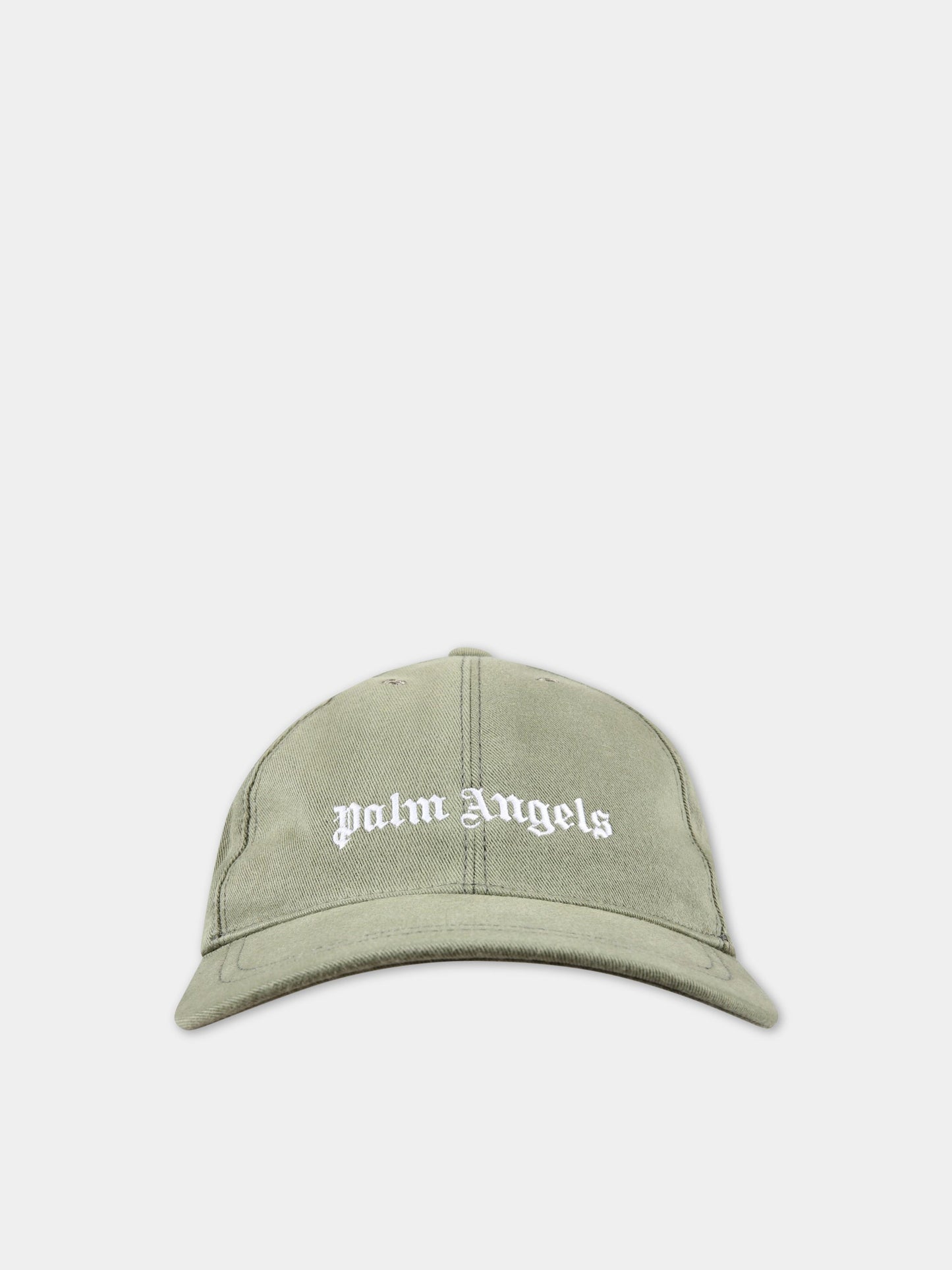 Cappello verde per bambini con logo,Palm Angels,PBLB002S22FAB001 5601