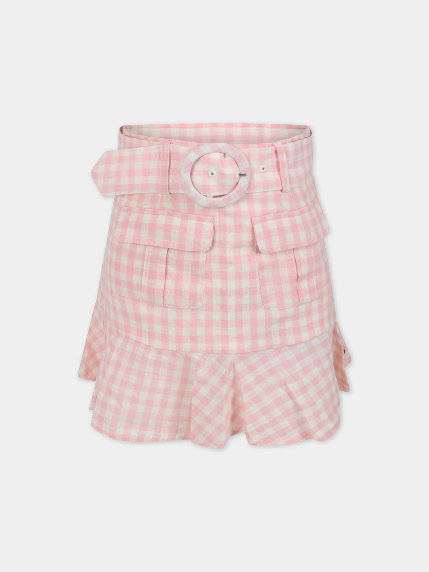 Gonna rosa per bambina con cintura,Scotch&soda,165516 0219