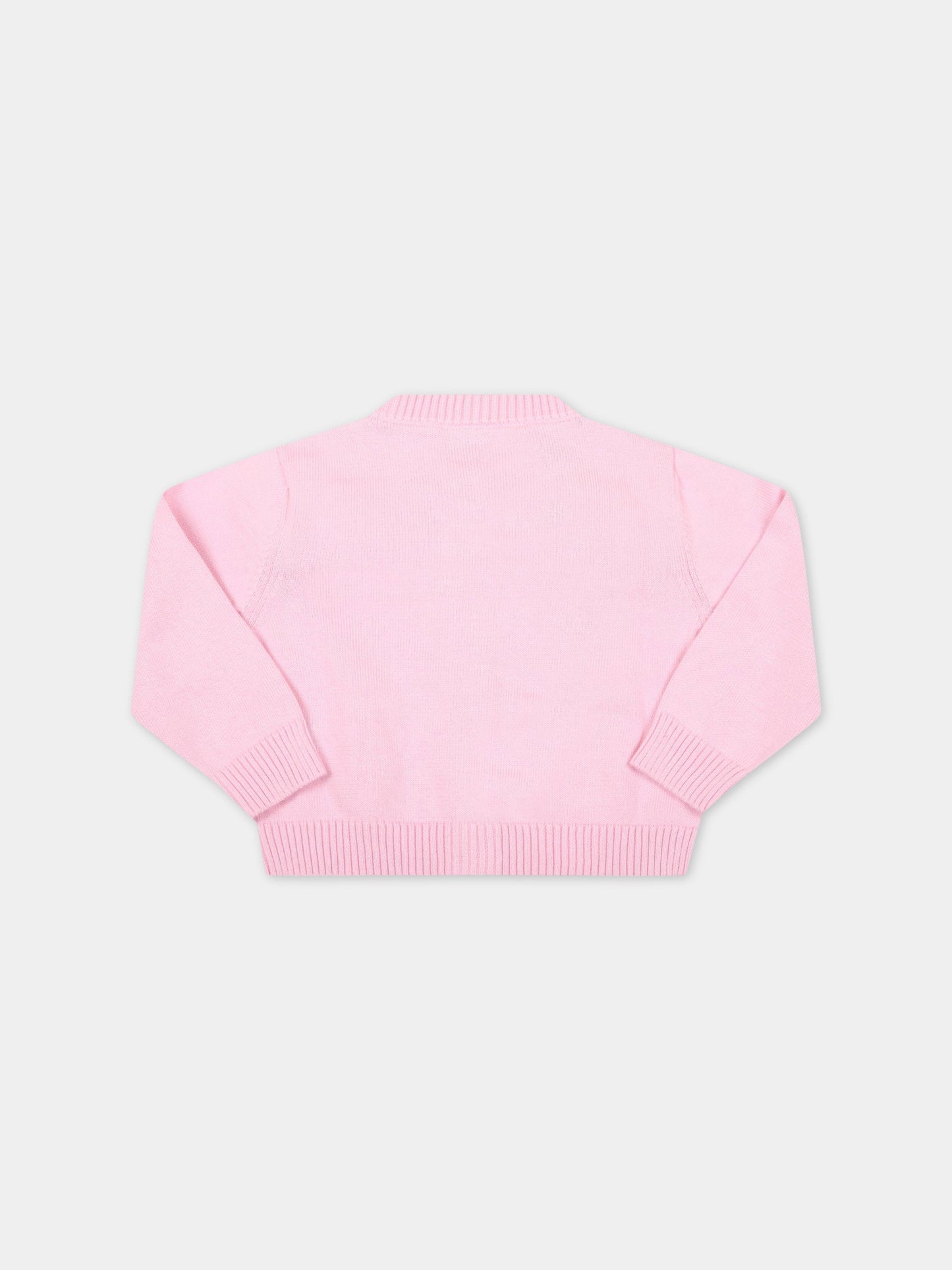 Cardigan rosa per neonata,Simonetta,1Q9910 X0005 511