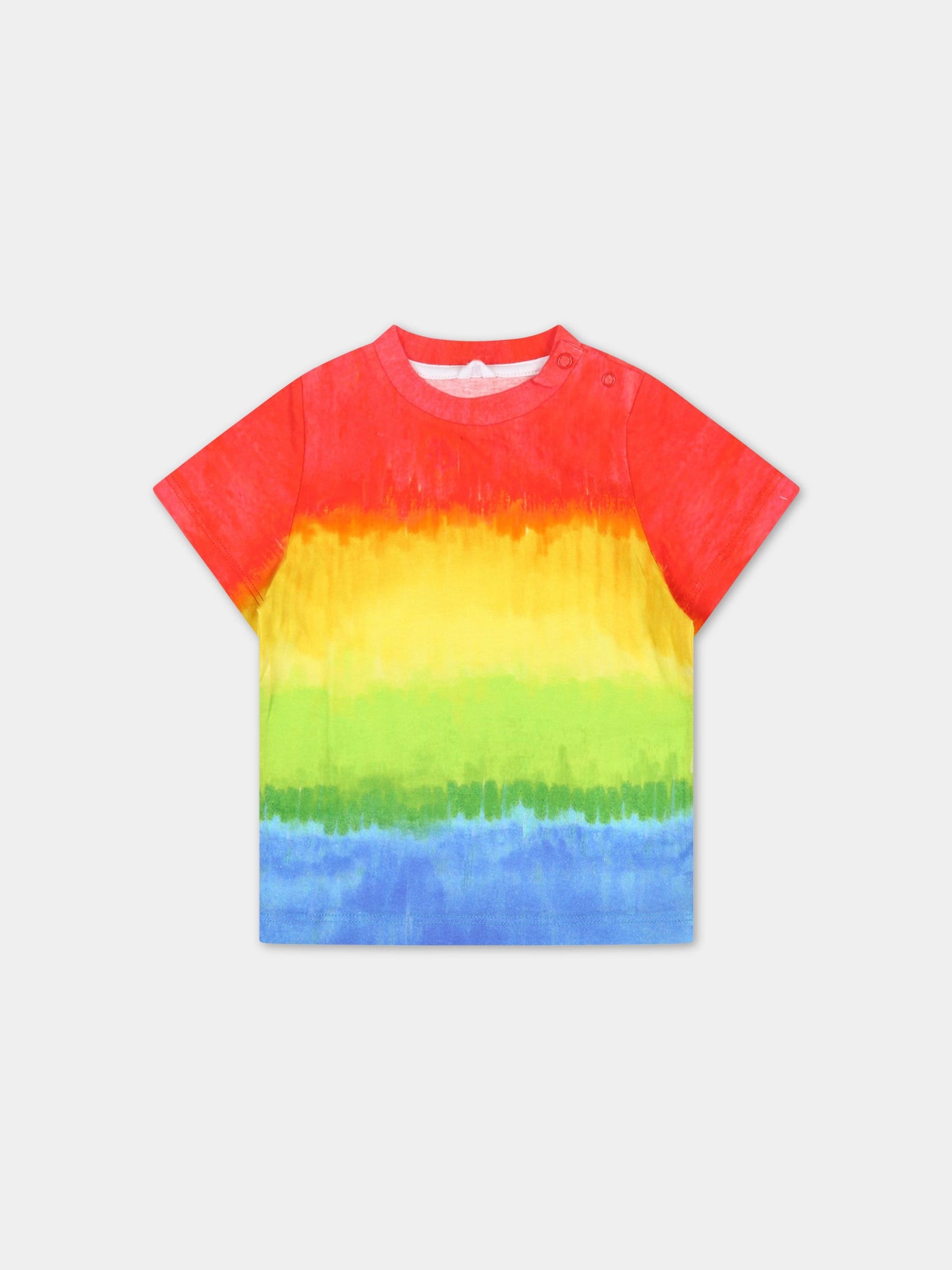 T-shirt multicolor per neonata,Stella Mccartney Kids,8Q8TA1 Z0168 999