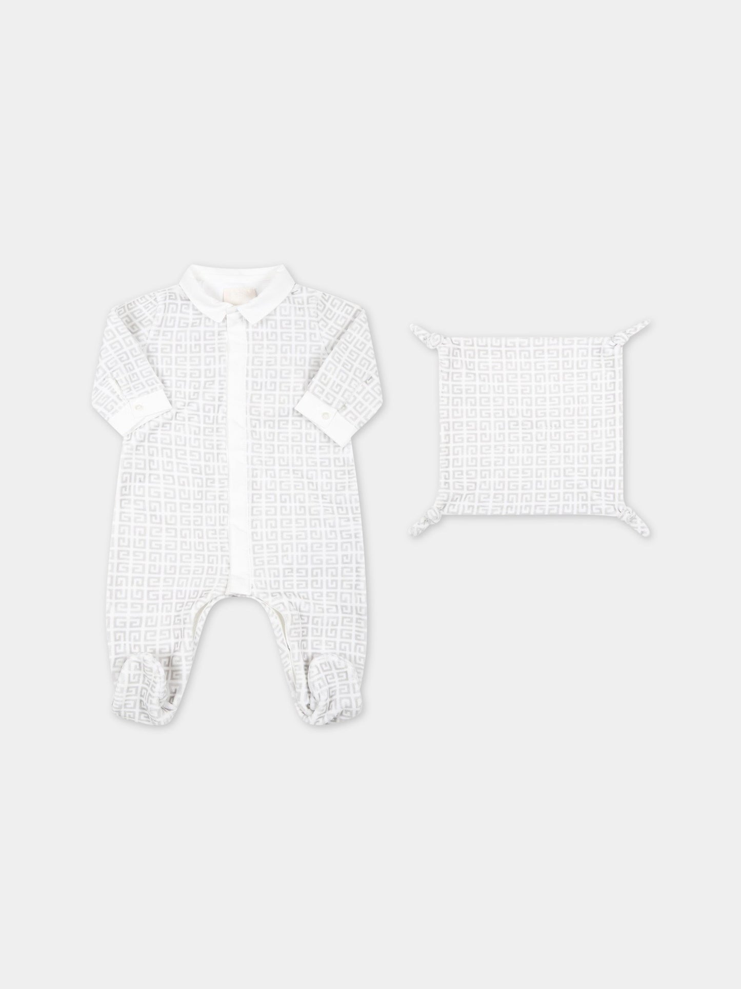 Set bianco per neonati con iconica ''G'',Givenchy Kids,H98156 N0O