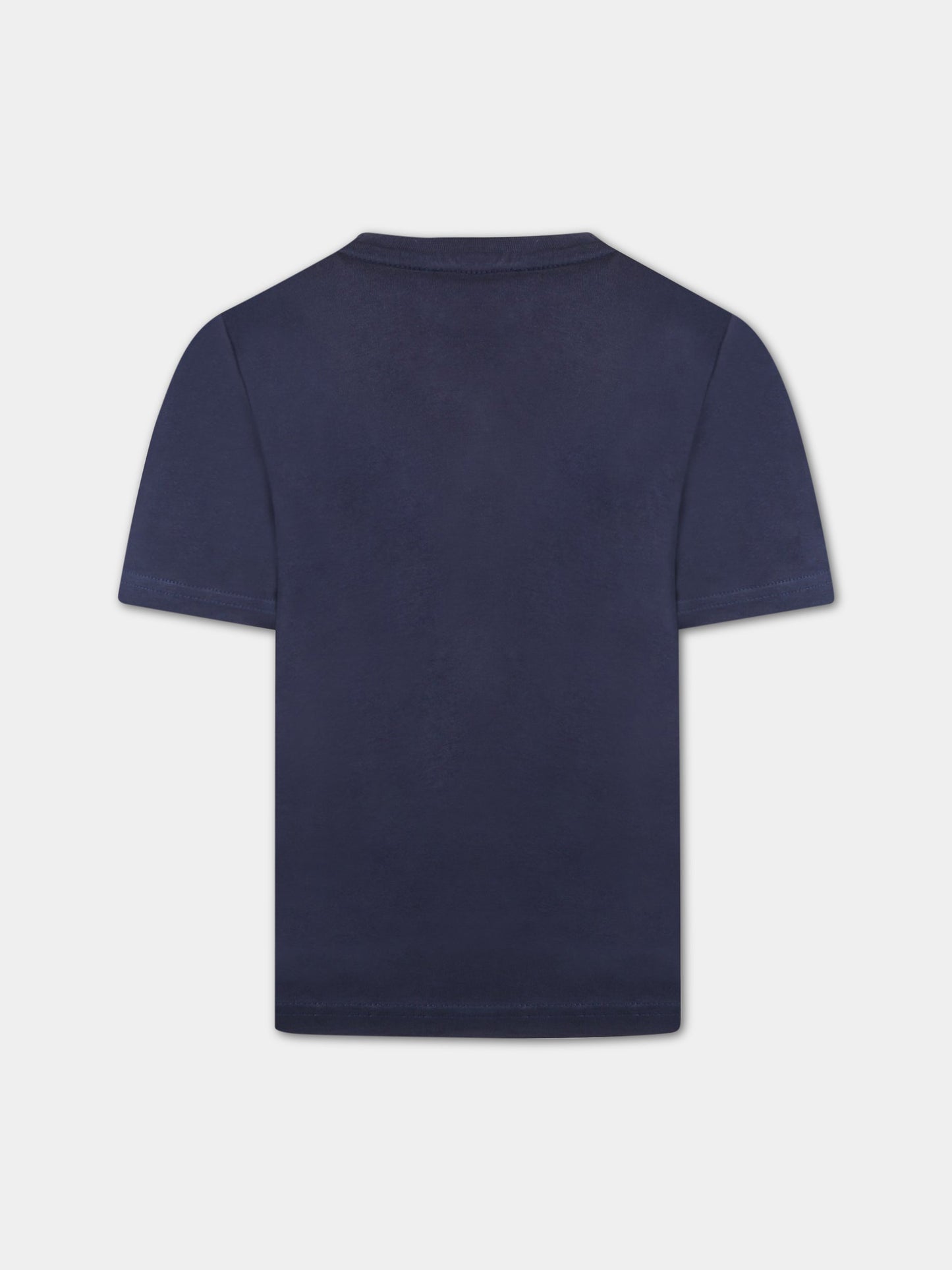 T-shirt blu per bambino con logo,Hugo Boss,J25P14 849