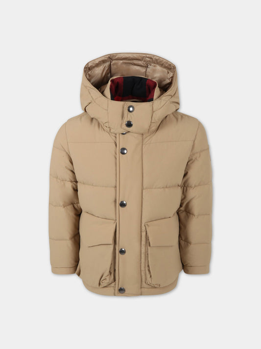 Piumino ''Taslan'' beige per bambino,Woolrich Kids,CFWKOU0292MRUT3077 8926