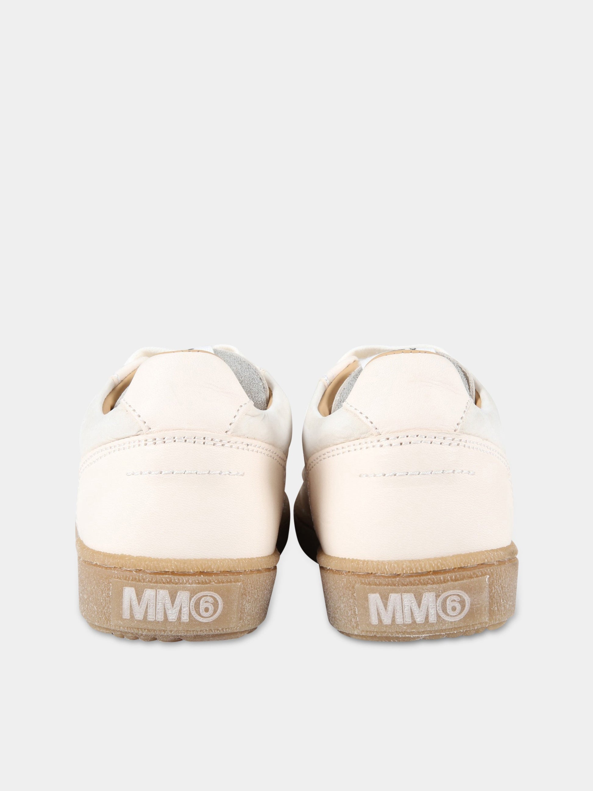 Sneakeres avorio per bambino,Mm6 Maison Margiela,72076 2