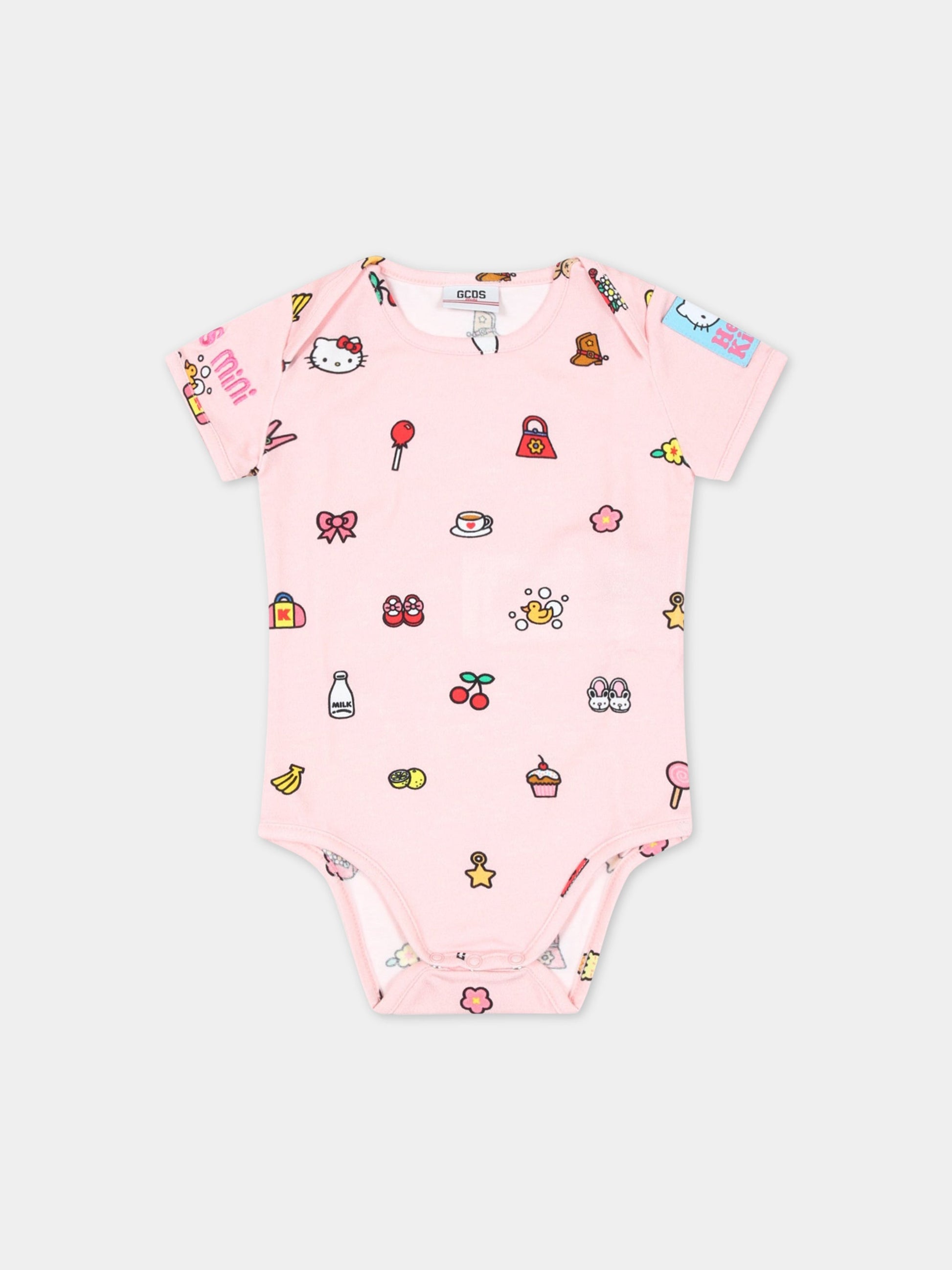 Set rosa per neonata con Hello Kitty,Gcds Kids,GDY005 LBA23 QUARTZ PI