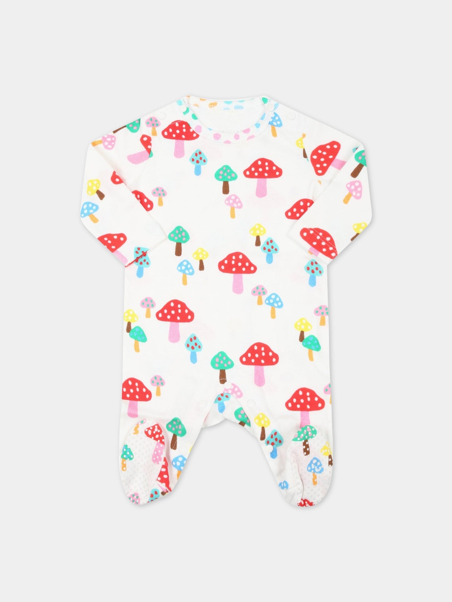 Set bianco per neonata con funghi,Stella Mccartney Kids,8RB020 Z0679 101MC