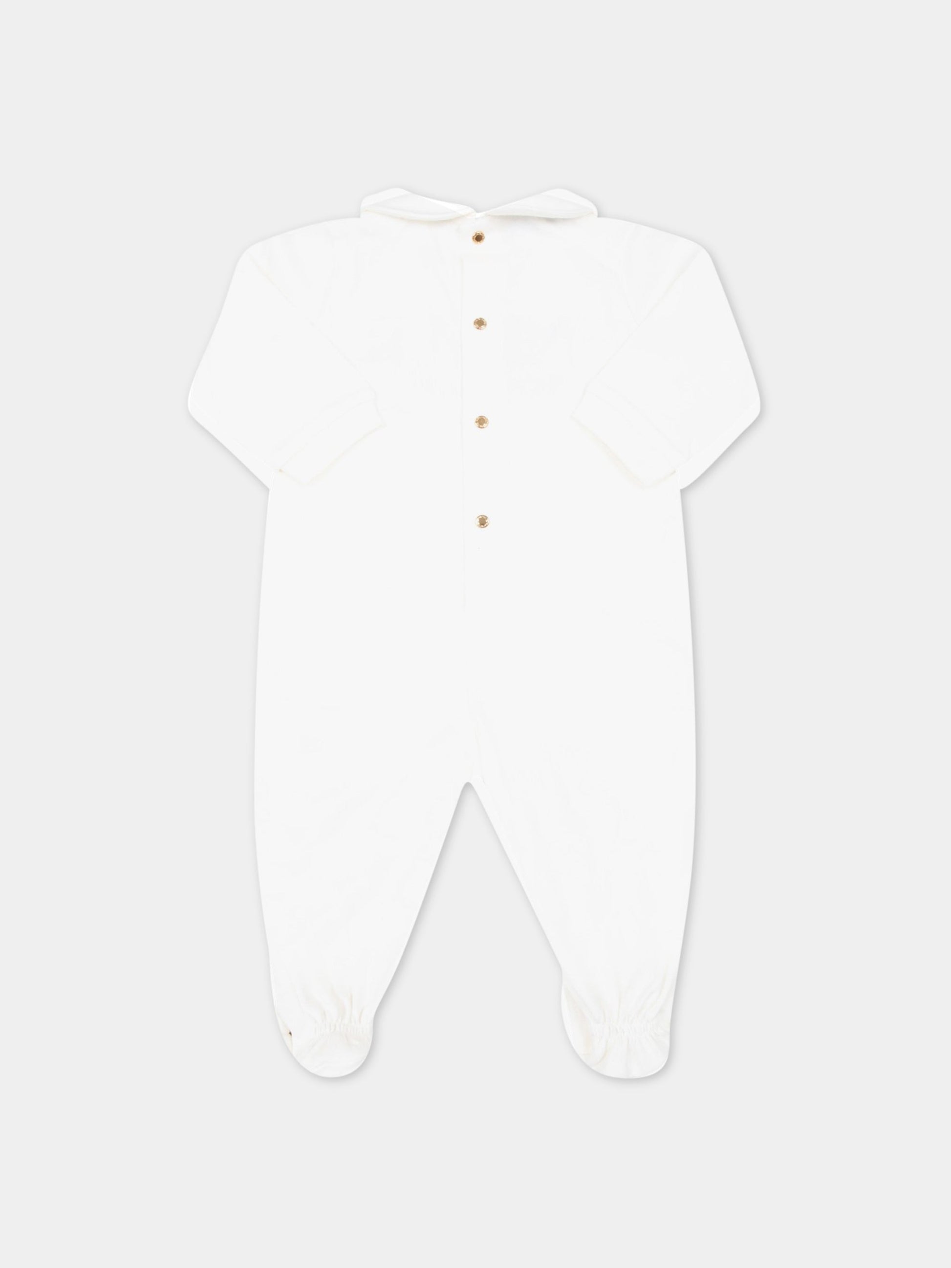 Set bianco per neonato con logo,Versace,1007621 1A05455 2WA90 AY0034