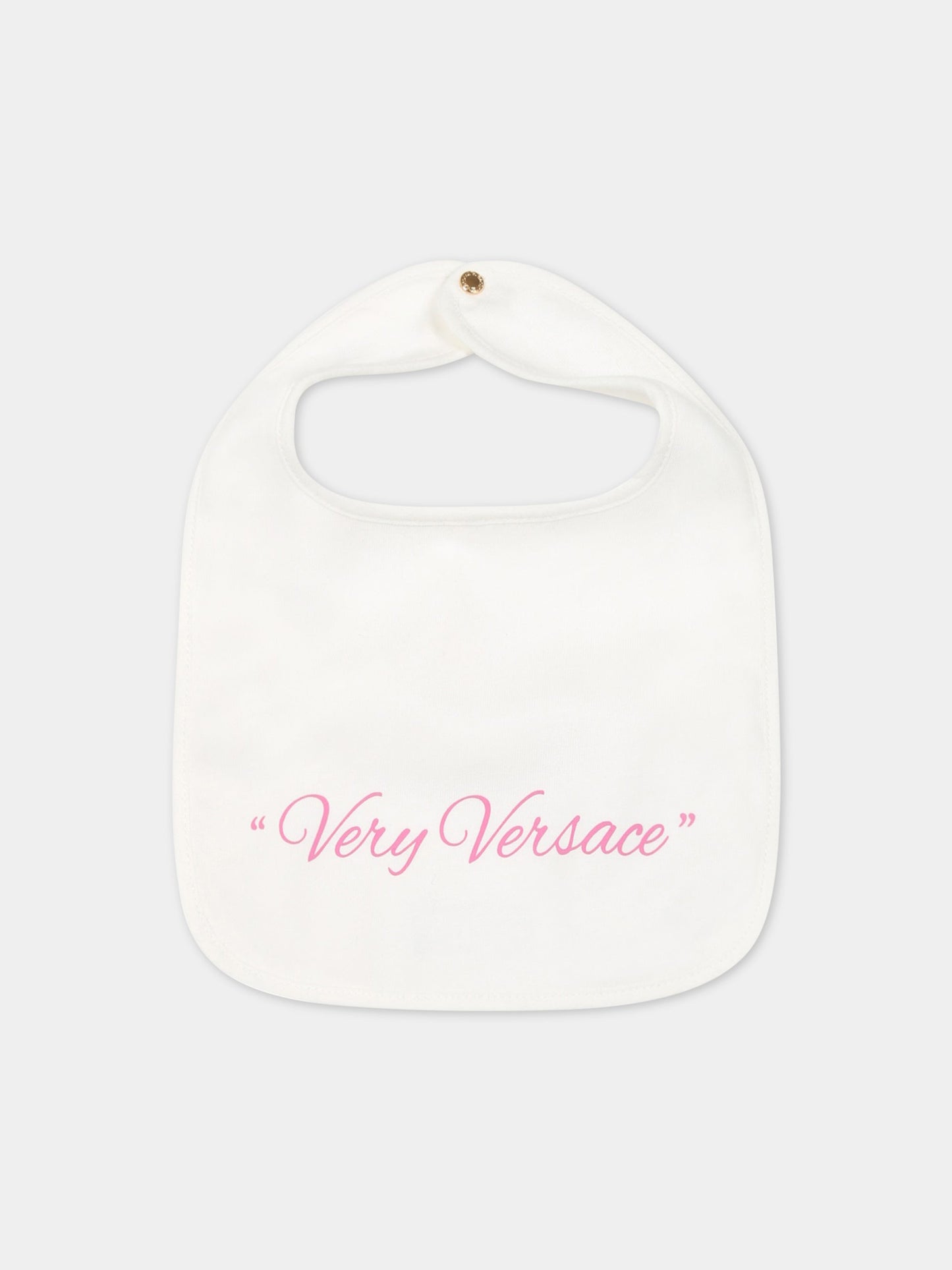 Set bianco per neonata con logo,Versace,1007621 1A05455 2WC40 AY0034