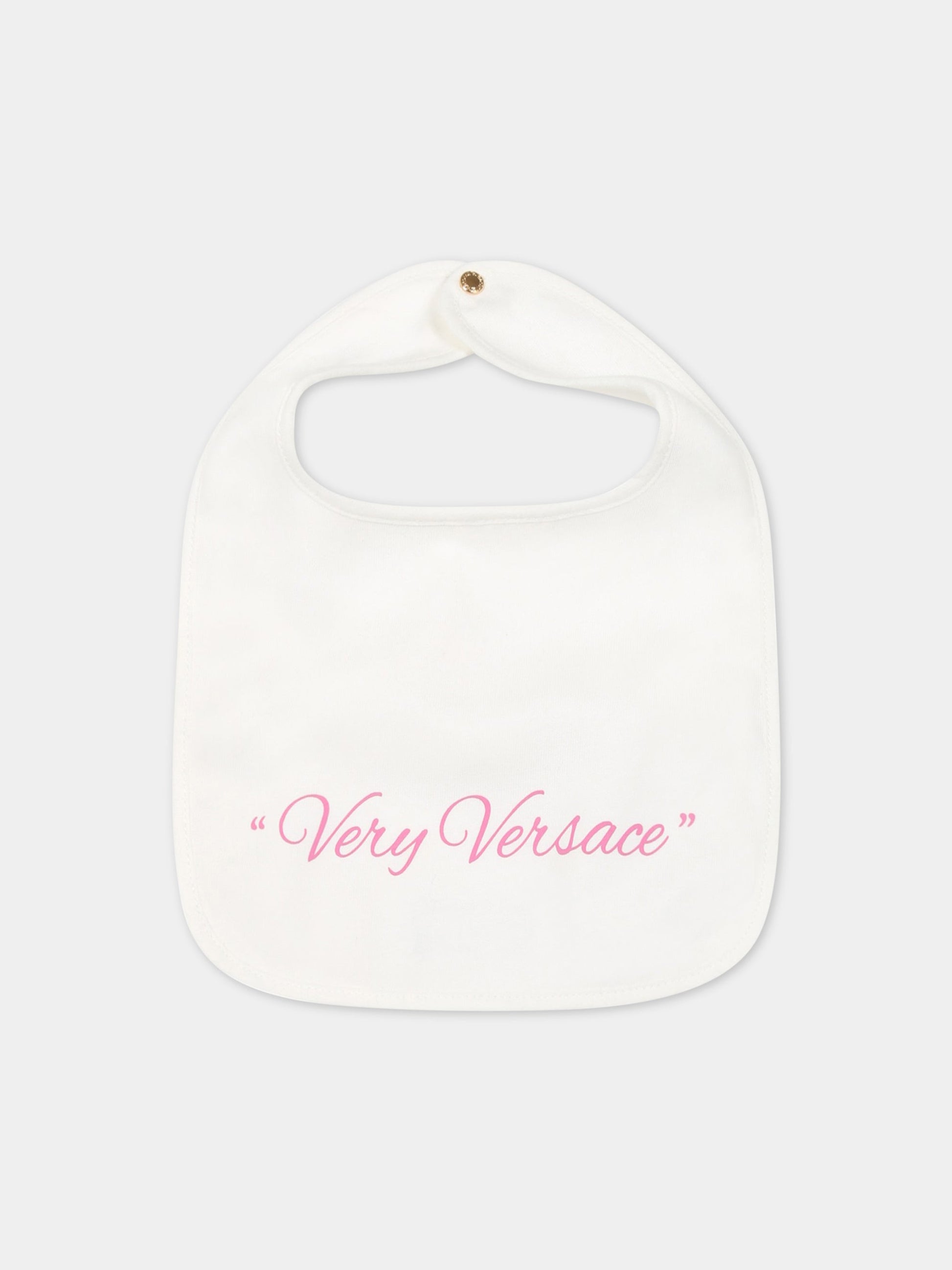 Set bianco per neonata con logo,Versace,1007621 1A05455 2WC40 AY0034