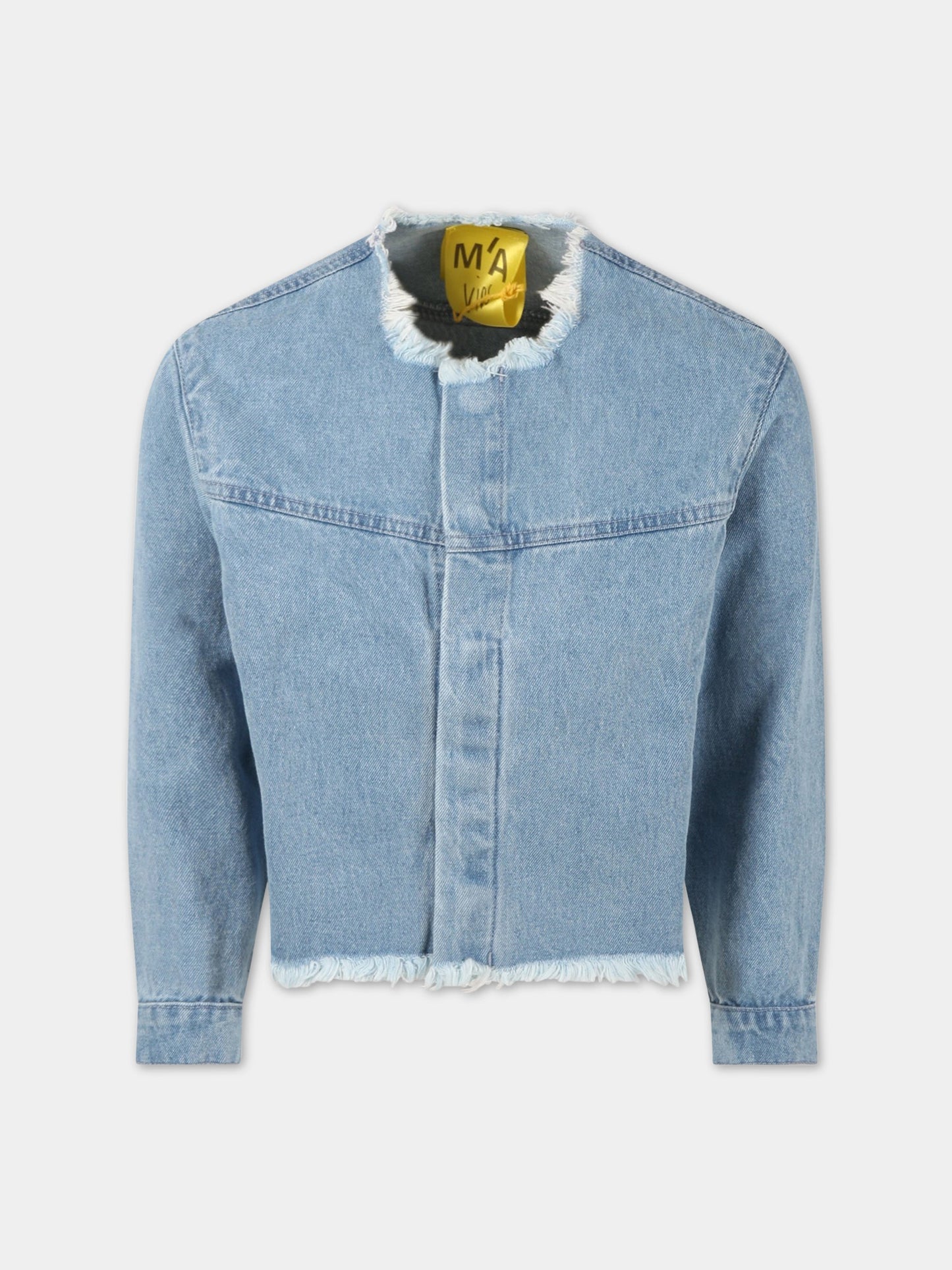 Giacca celeste per bambina,Marques Almeida,COREJK0141DNM BABY BLUE