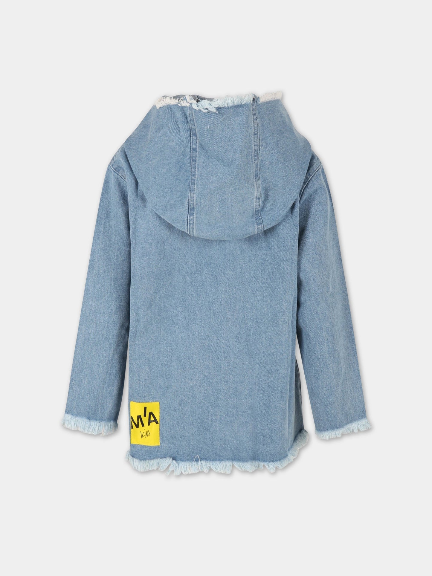 Felpa celeste per bambina,Marques Almeida,CORETP0343DNM