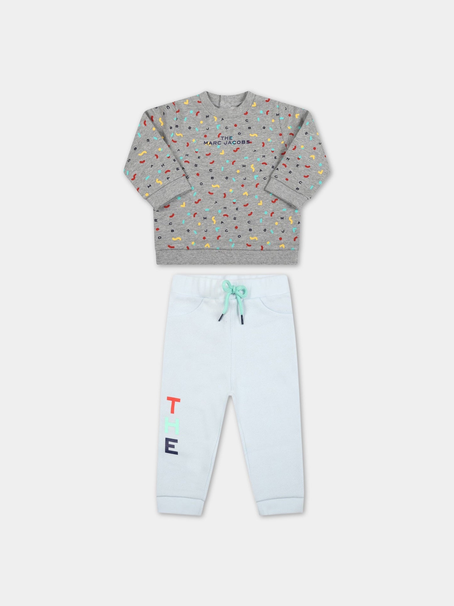 Tuta multicolor per neonato con loghi,Little Marc Jacobs,W98139 M48